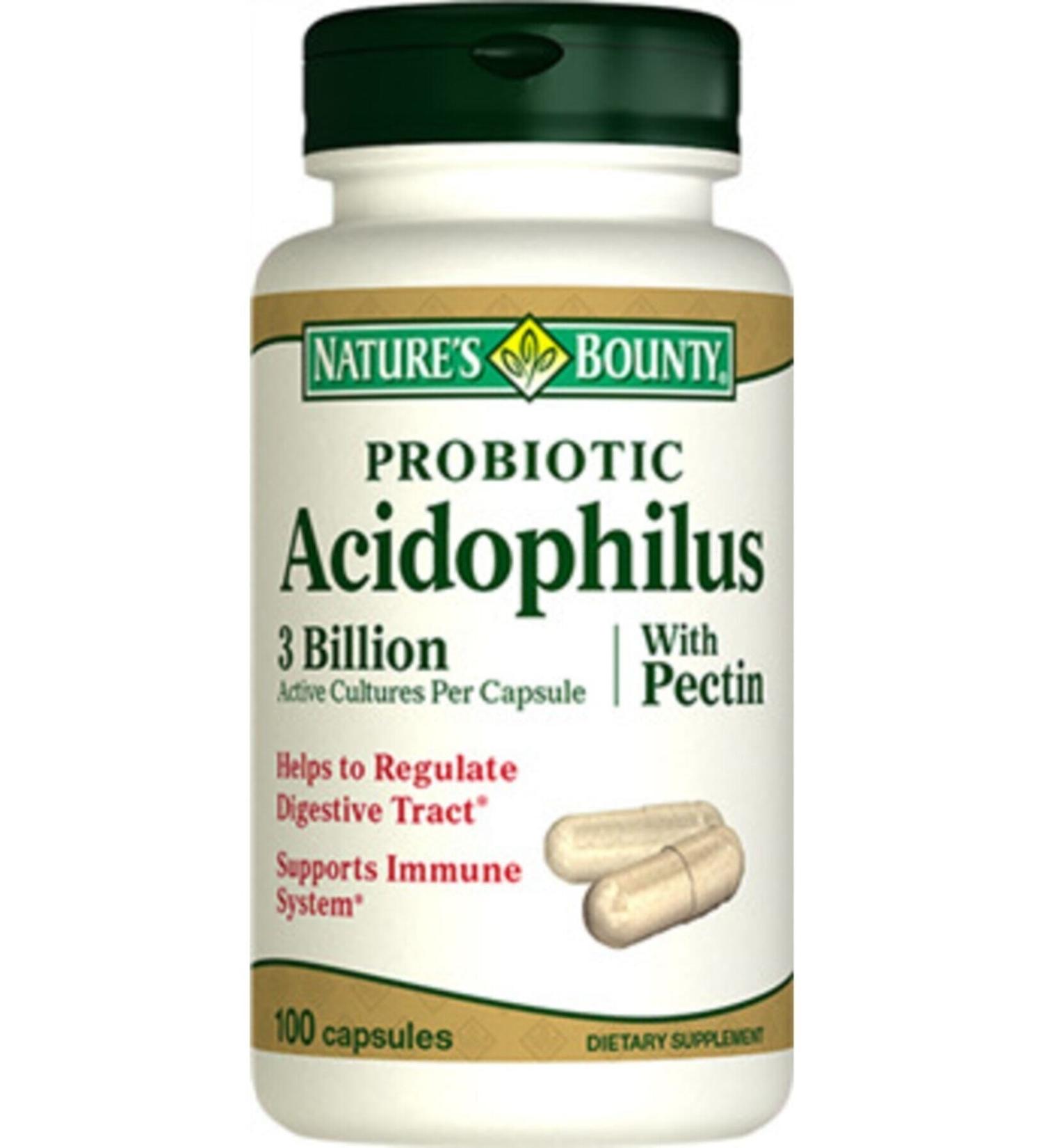 Natures Bounty Probiotic Acidophilus 100 Capsules
