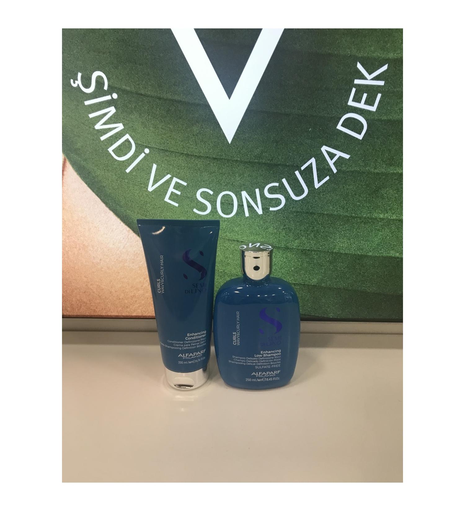 Alfaparf Semi Di Lino Curl Shampoo 250ml + Hair Cream 200ml