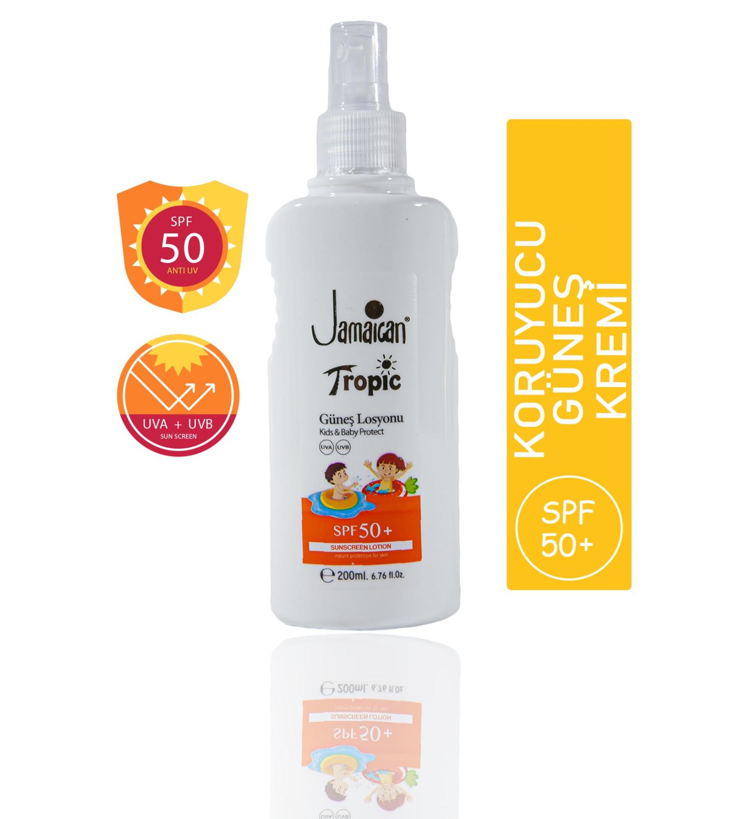 Jamaican Tropic 50 Factor Sun Cream Spray for Kids 200 Ml. Jamaican Tropic