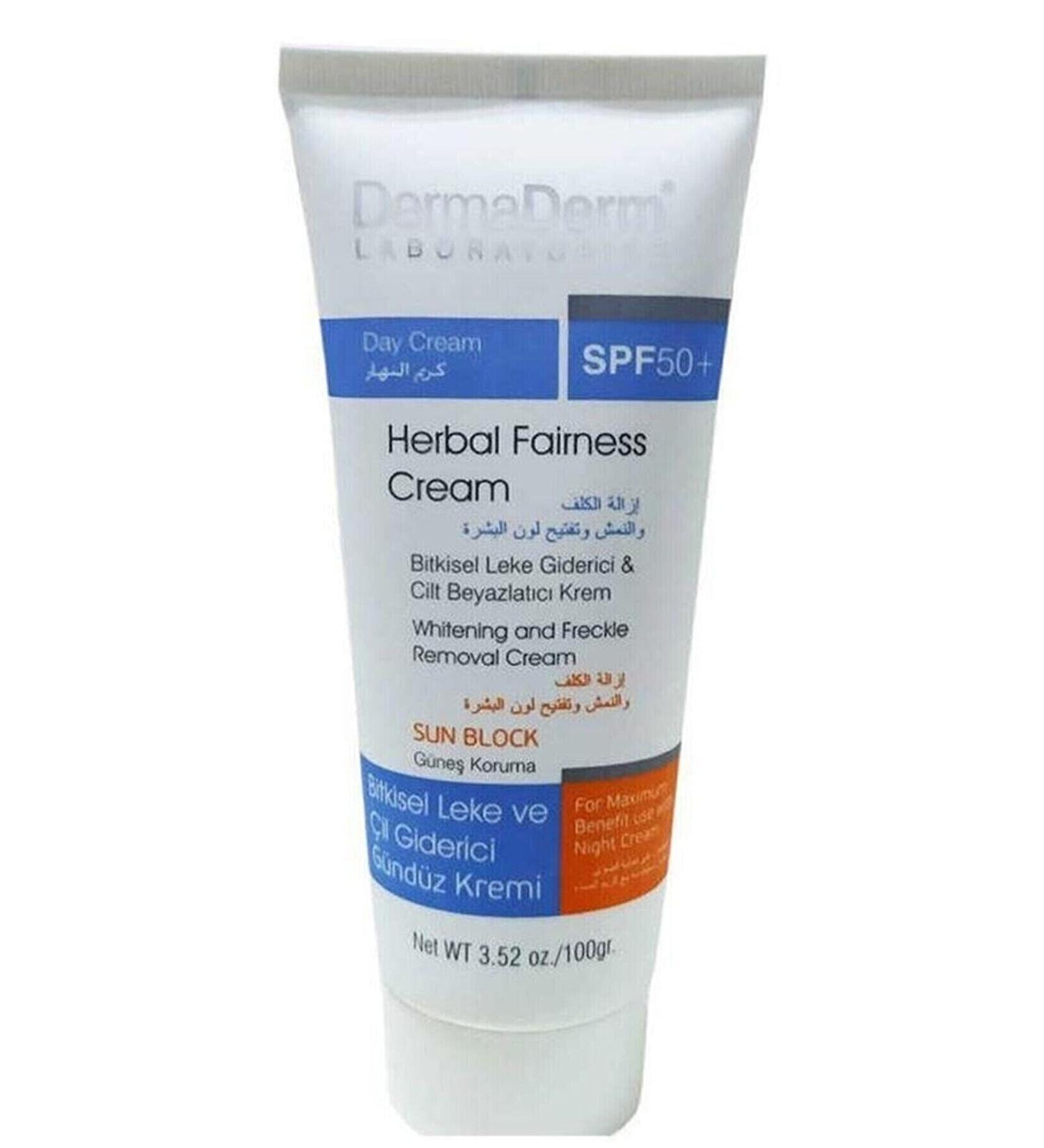 DermaDerm Laboratories Dermaderm Herbal Cream Spf 50+ Day Cream 100 Gr