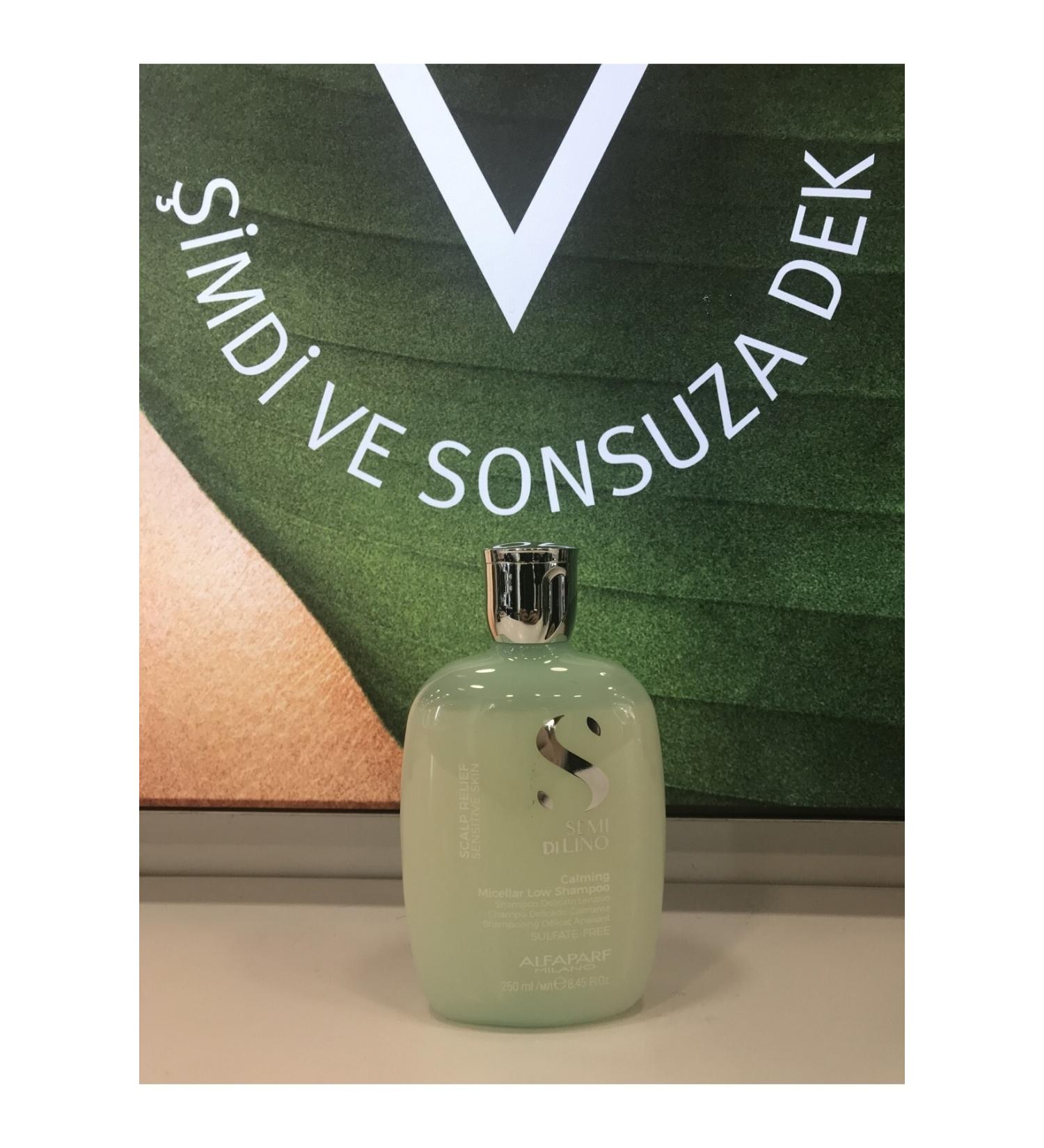 Alfaparf Semi Di Lino Scalp Relief Calming Micellar Low Sulfate Free Shampoo 250ml Buk