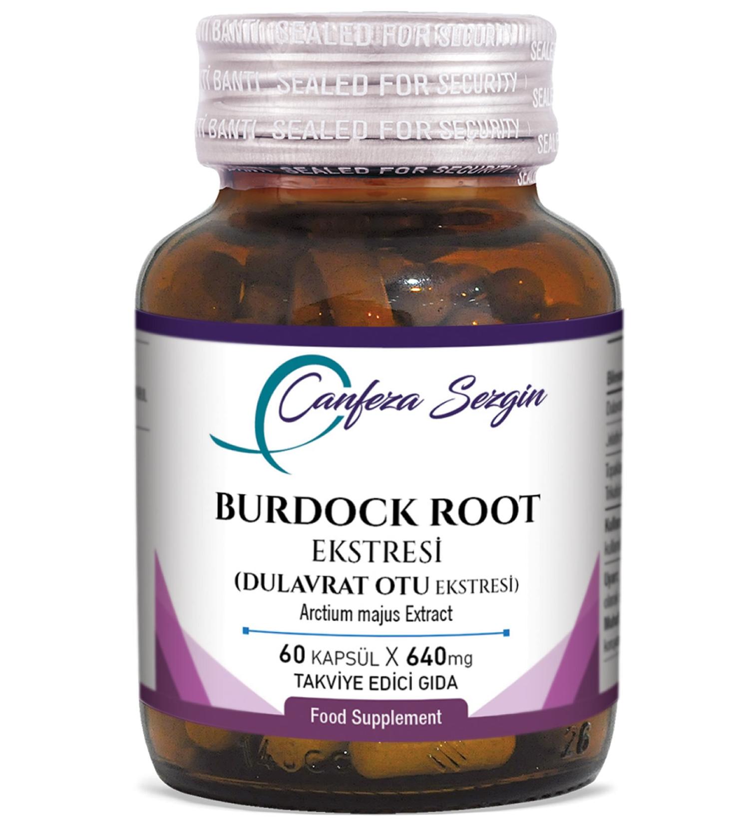 Canfeza Sezgin Burdock Root Extract 60 Capsules - Buy Online on GoSupps.com