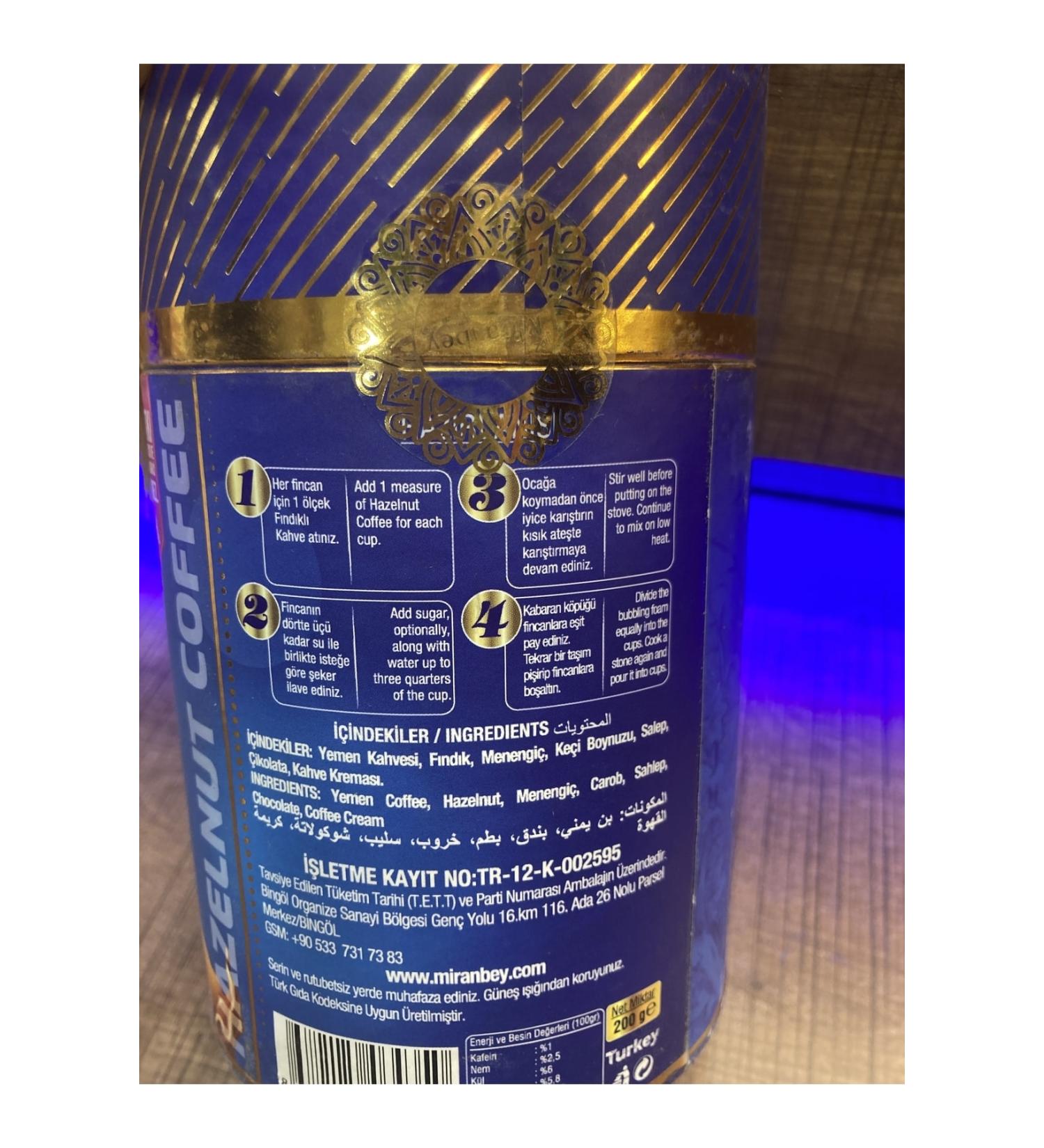 Miranbey Hazelnut Stone Mill Coffee 200gr