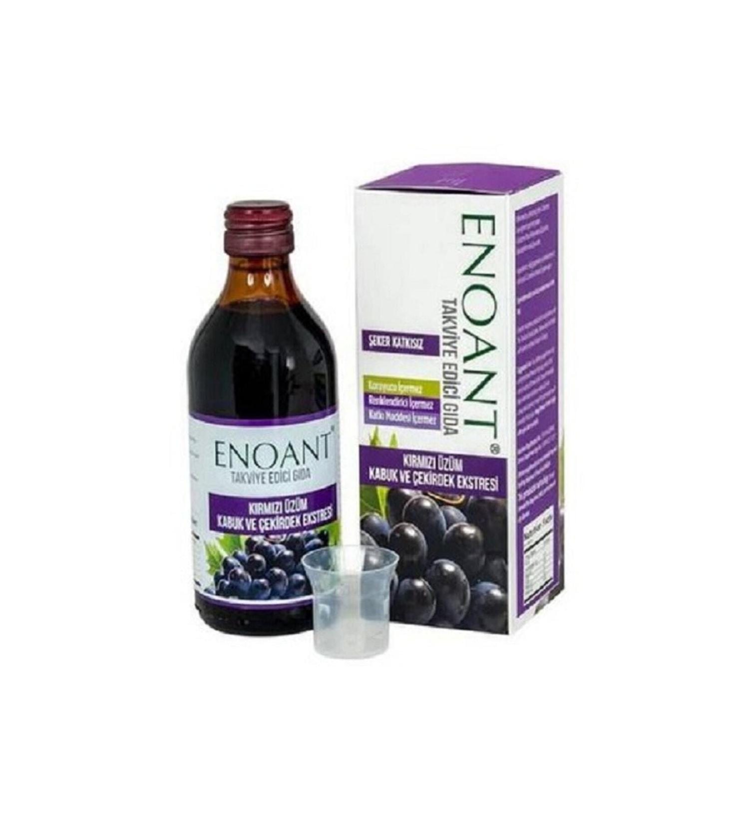 Enoant Grape Extract Immune Booster Resveratrol Catechin Quercetin Containing Solution 250 Ml - Buy Online on GoSupps.com