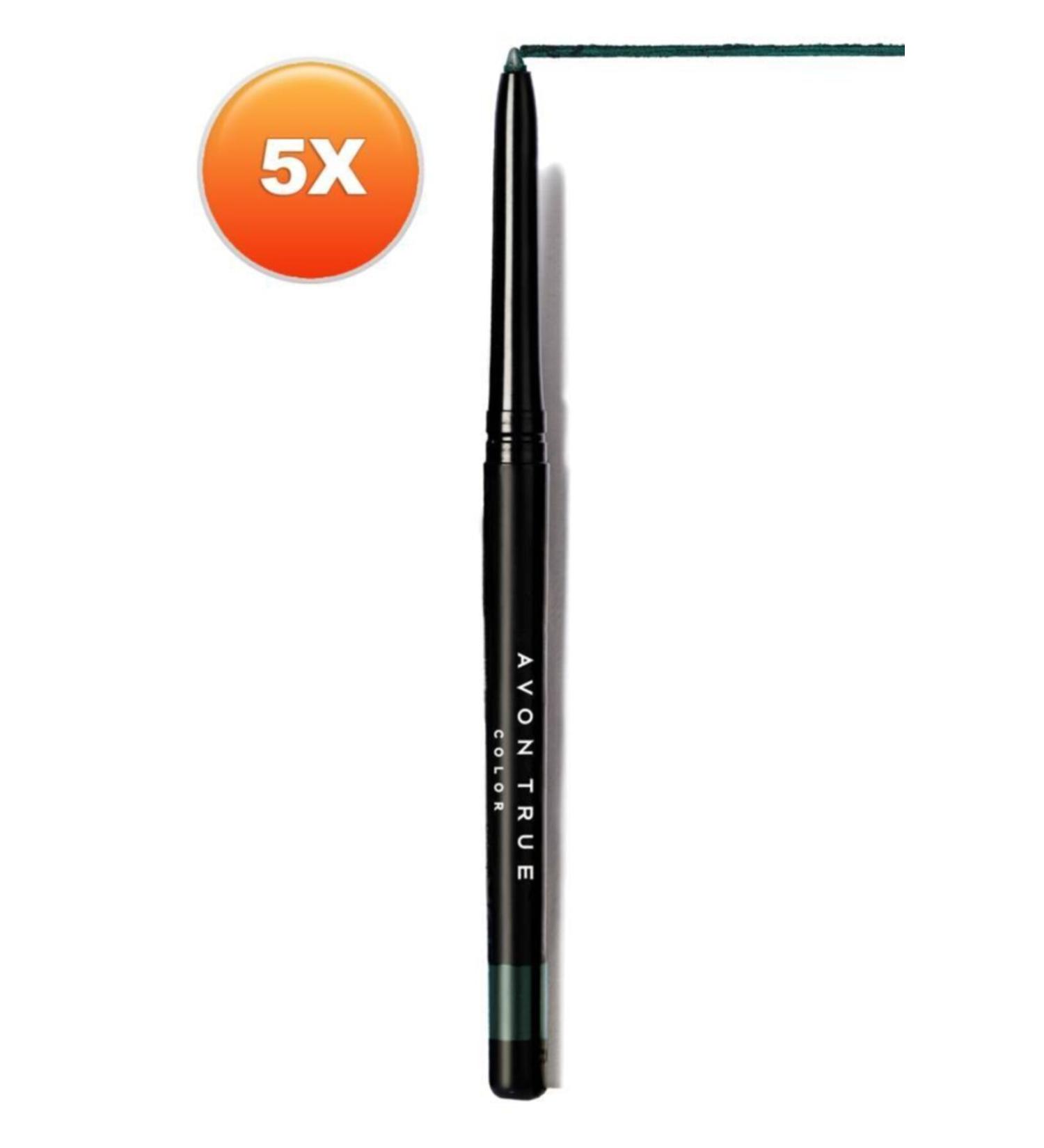 Avon Glimmersticks Retractable Eyeliner Pencil Emerald Set of Five