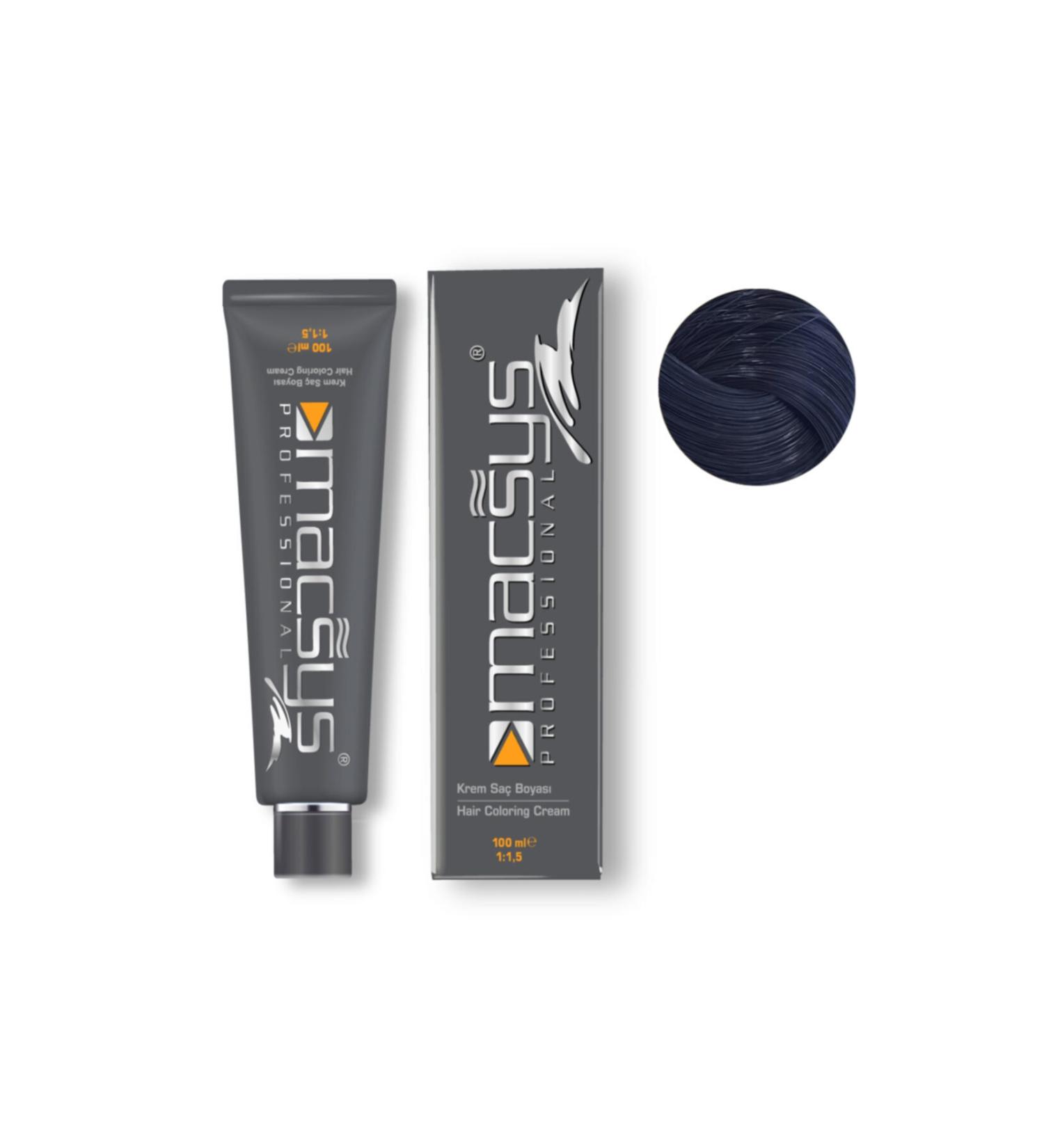 MACSYS 100 ml Professional Hair Dye No: 1.1 (BLUE BLACK)