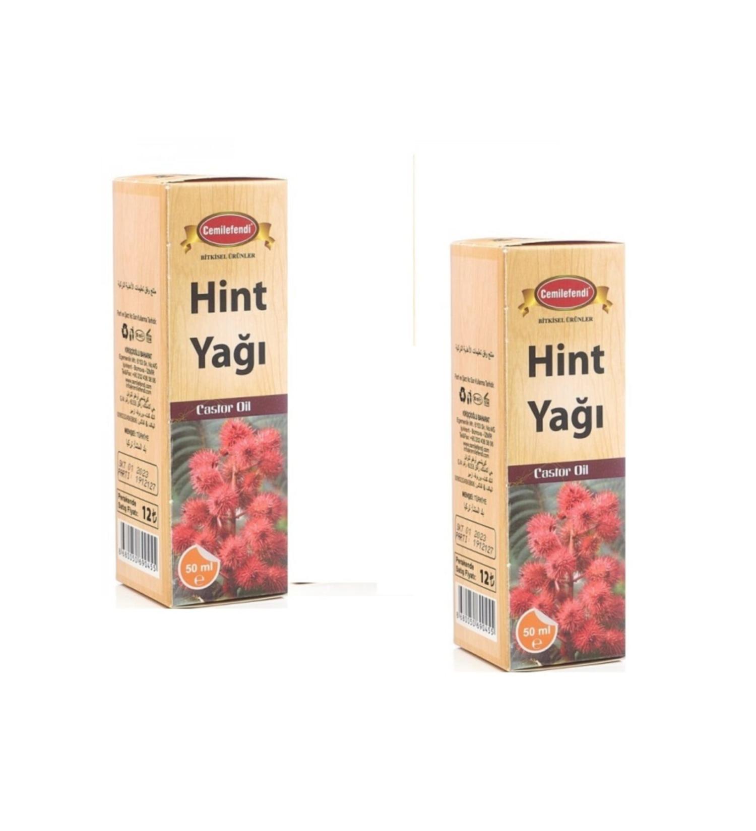 Cemil Efendi Castor Oil Cold Press 2 Pieces 50 Ml