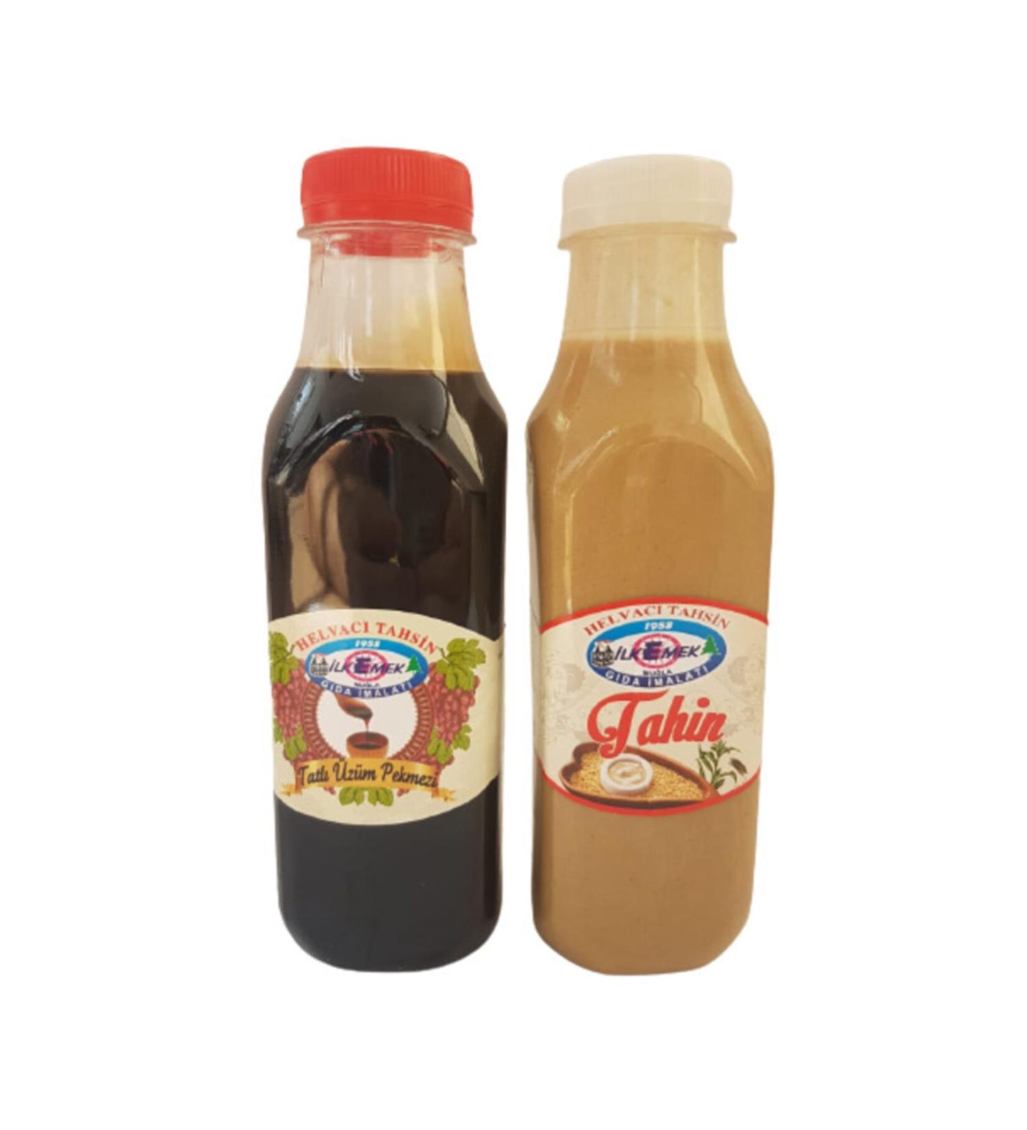 HELVACI TAHSIN Famous Mu la Tahini 475 gr and Grape Molasses 650 gr