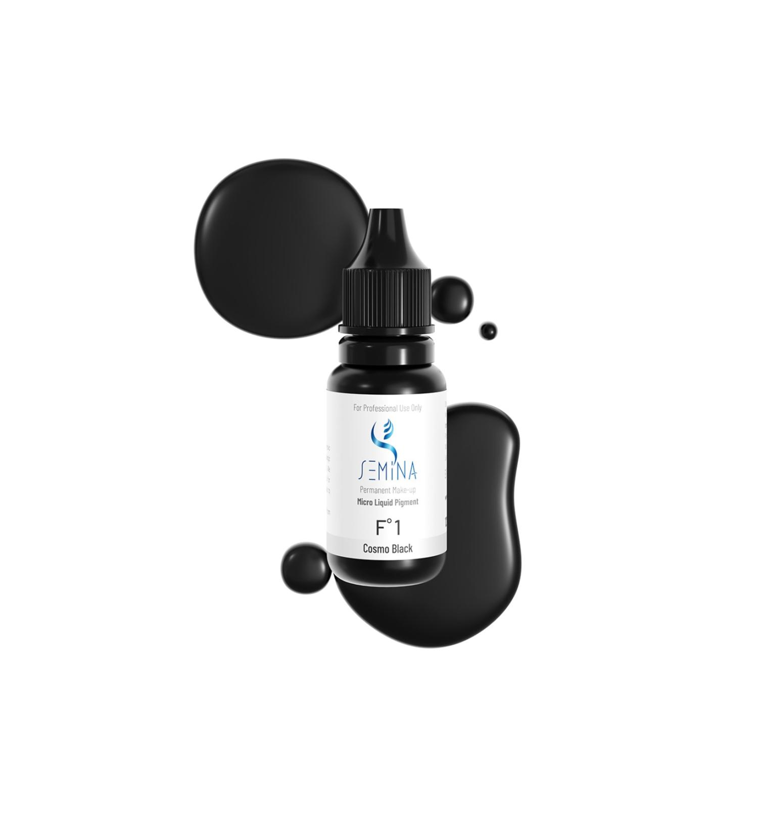Semina Permanent Semina Permanent Makeup Dye Micro Liquid Permanent Makeup Pigment Cosmo Black 12ml