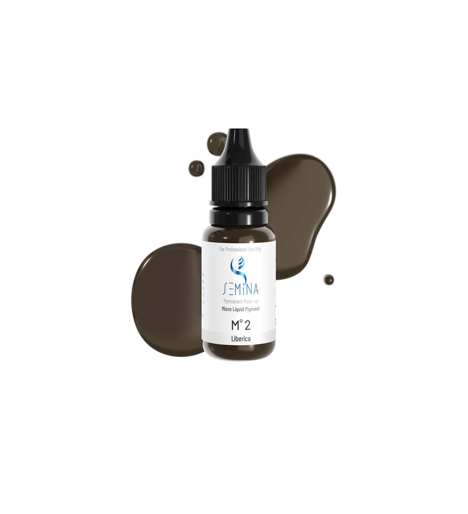 Semina Permanent Semina Permanent Makeup Dye Dark Brown Permanent Makeup Pigment Liberica 12ml