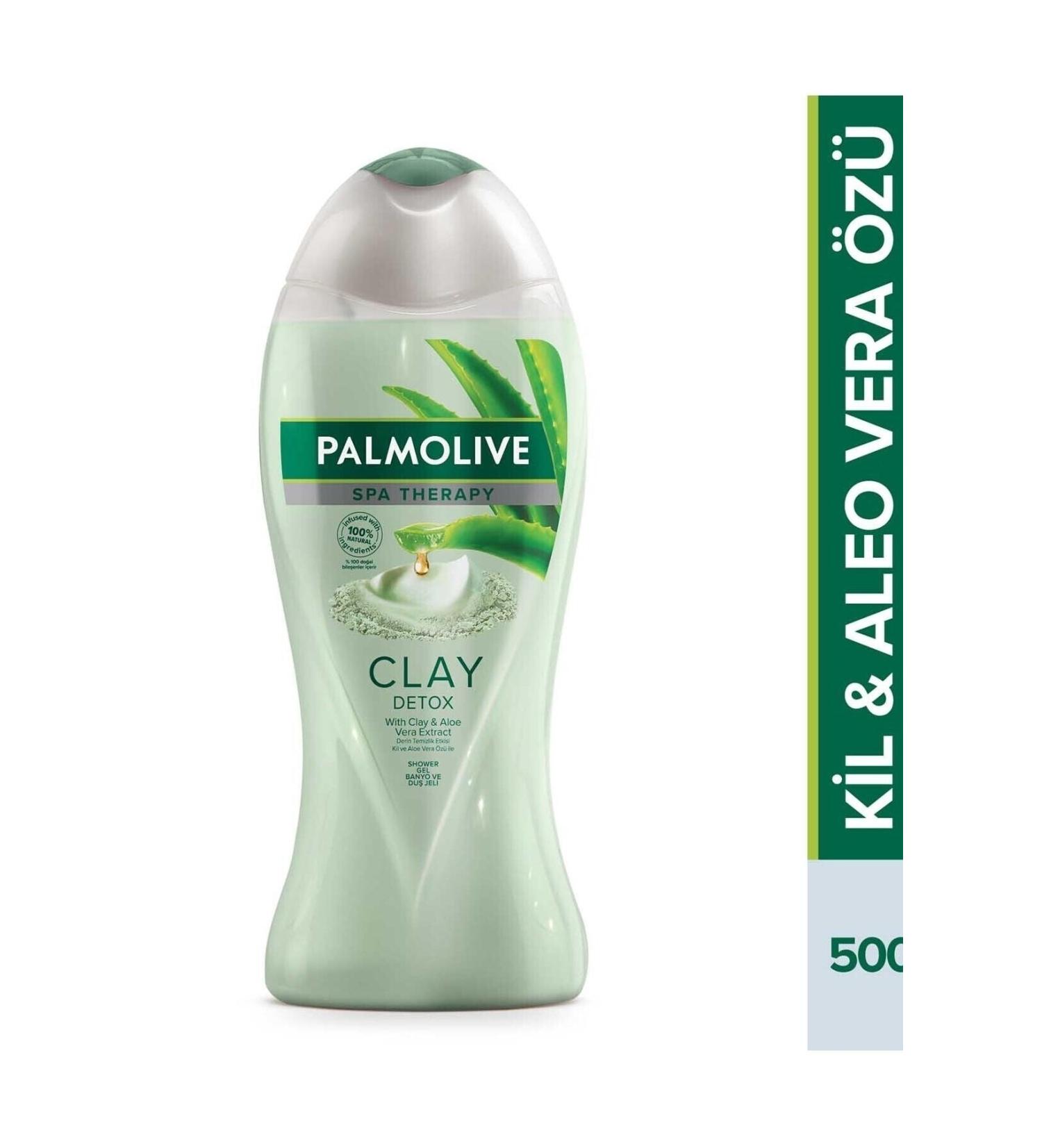 Palmolive Spa Therapy Clay Detox Clay and Aloe Vera Extract Bath and Shower Gel 500 Ml - Buy Online on GoSupps.com
