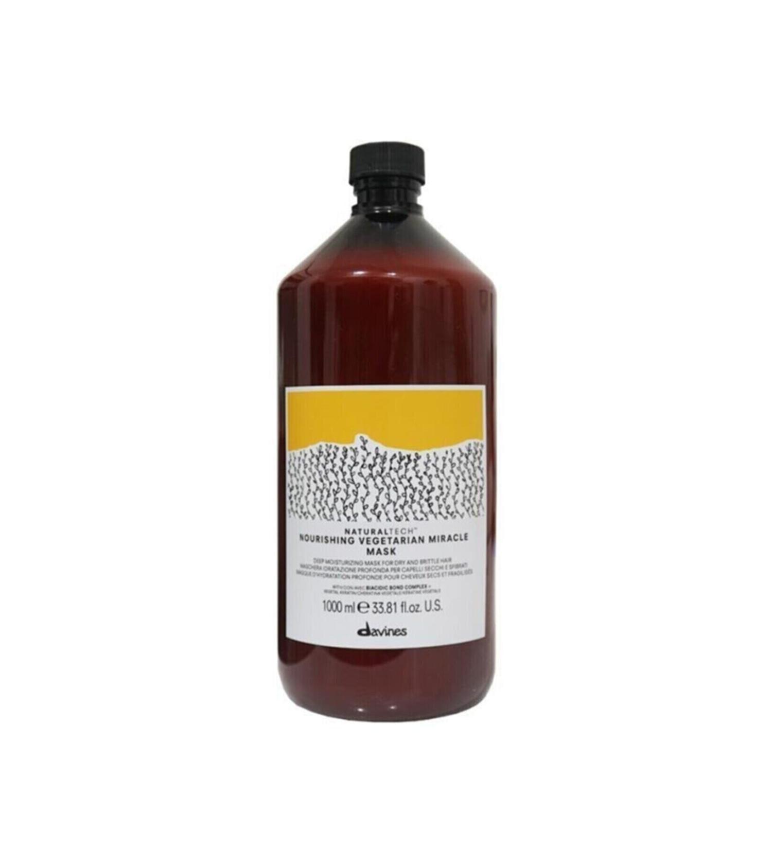 Davines Nourishing Vegetarian Miracle Damaged Dry Hair Moisturizing Mask 1000 Ml