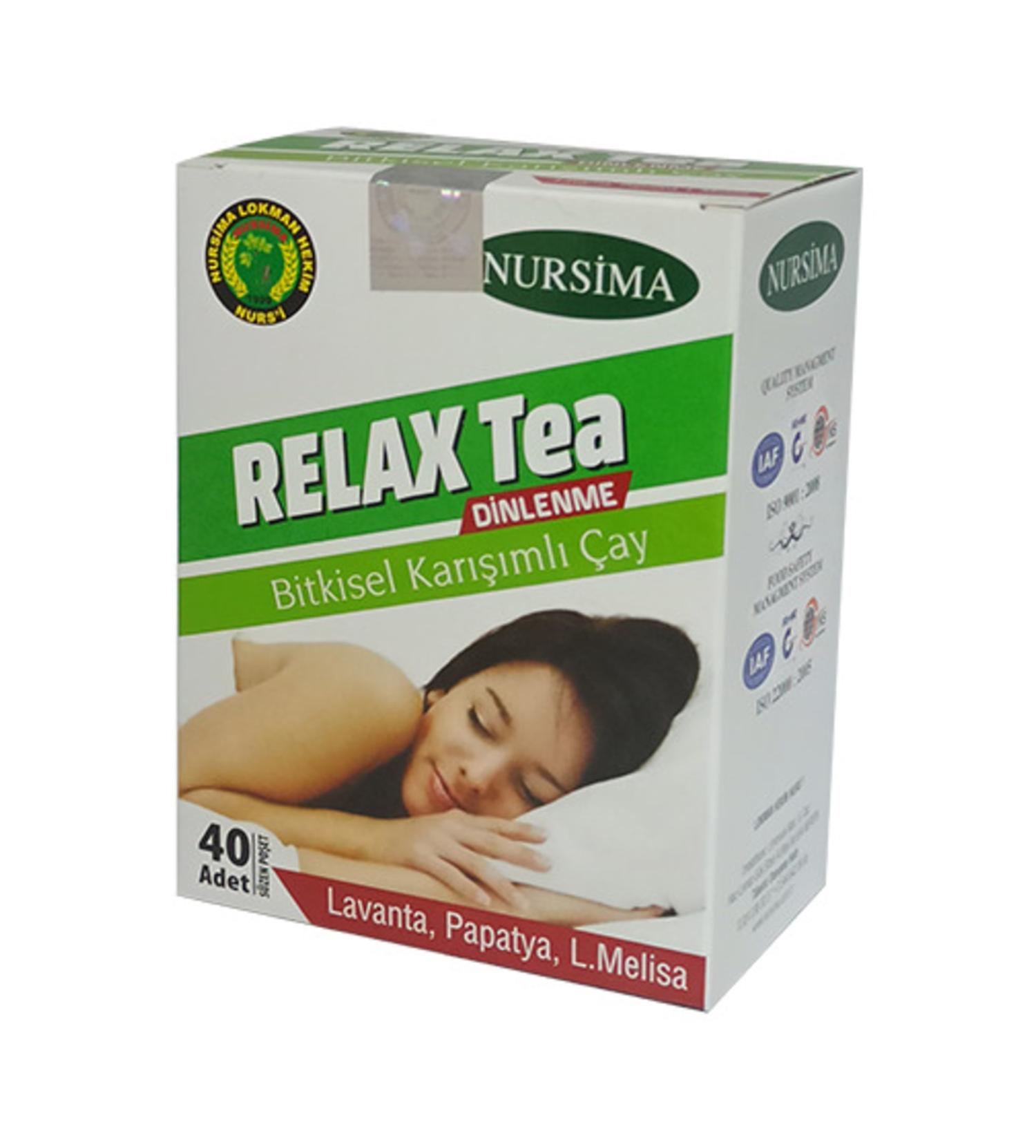 Nursima Siftaholsun Market Relax Tea Herbal Mixed Tea 40 Filtering Bags