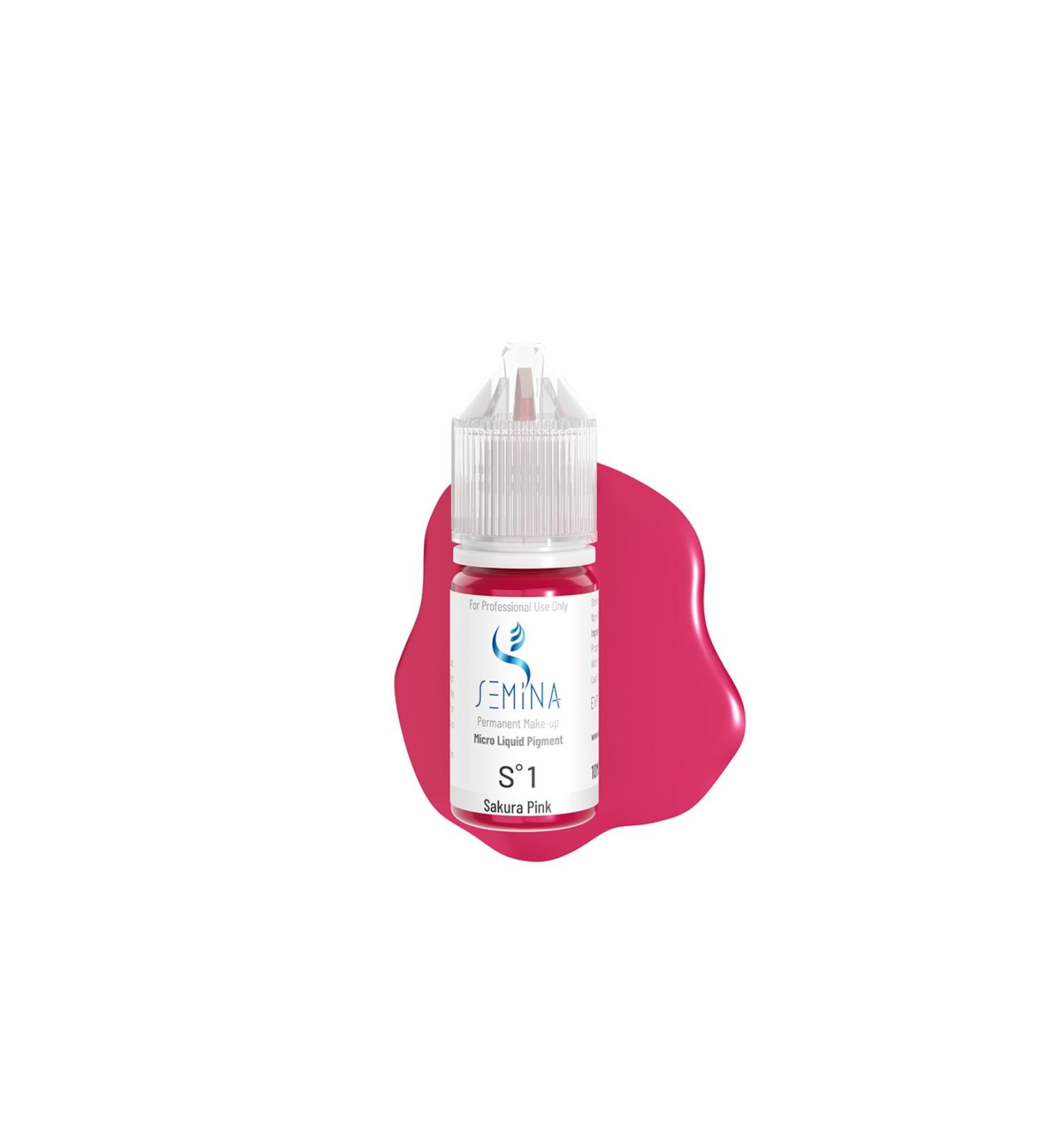 Semina Permanent Semina Permanent Makeup Dye Pink Permanent Makeup Pigment Sakura Pink 10ml