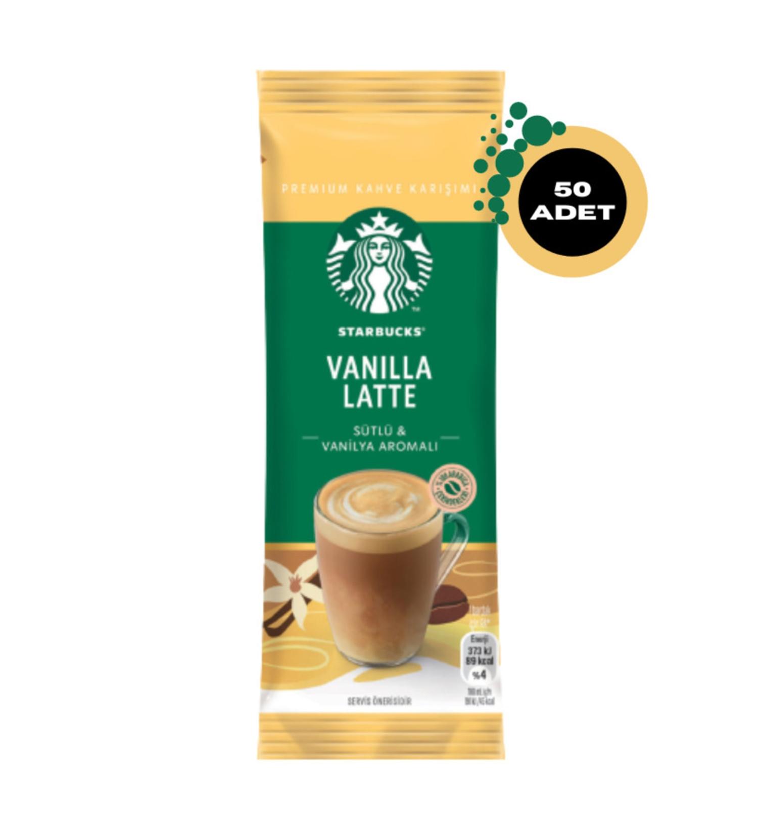 Starbucks Vanilla Latte Premium Coffee Mix 21.5 G X 50 Pieces