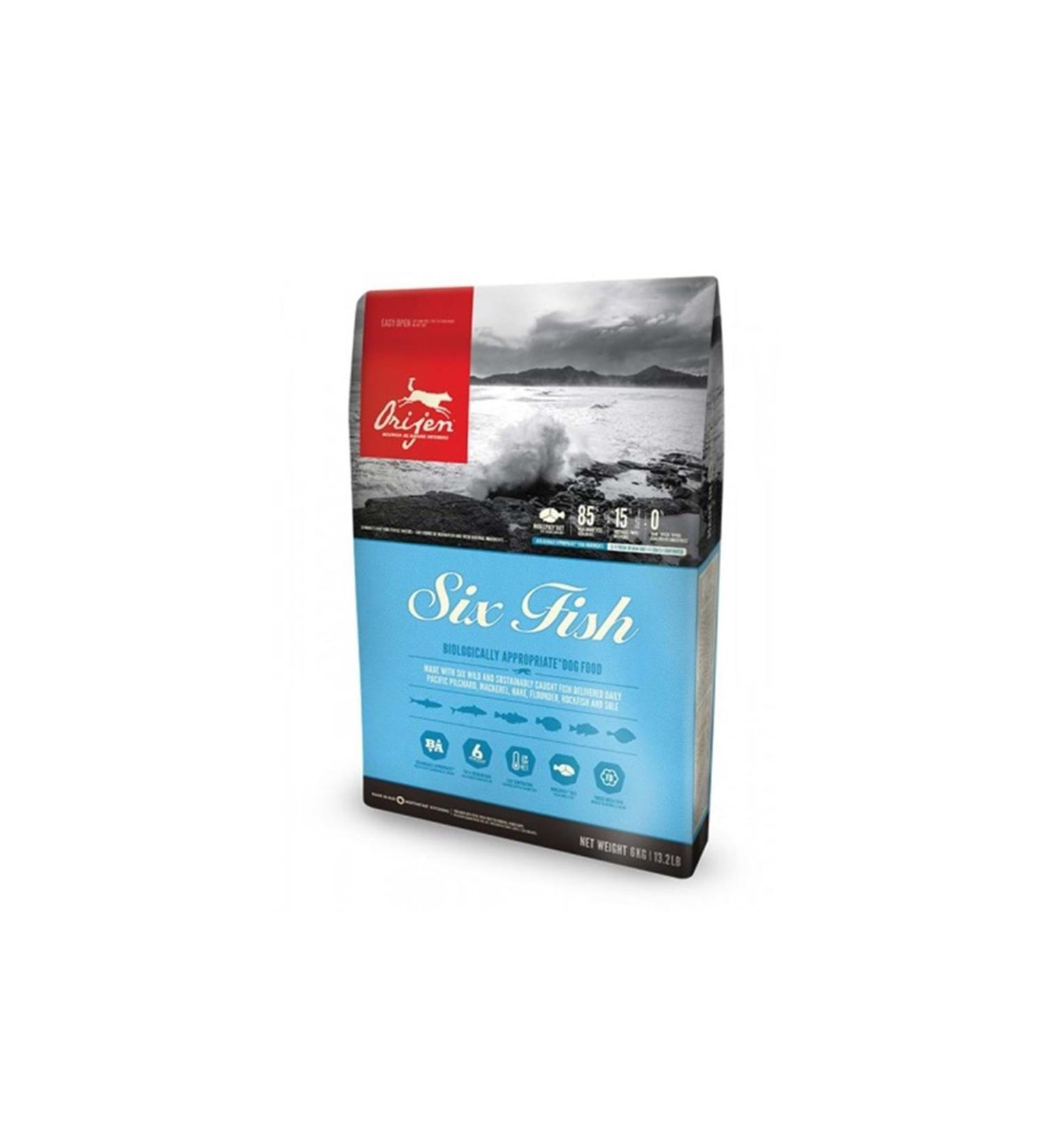 Orijen Six Fish Dog Food 11.4 Kg - For All Breeds and Life Stages