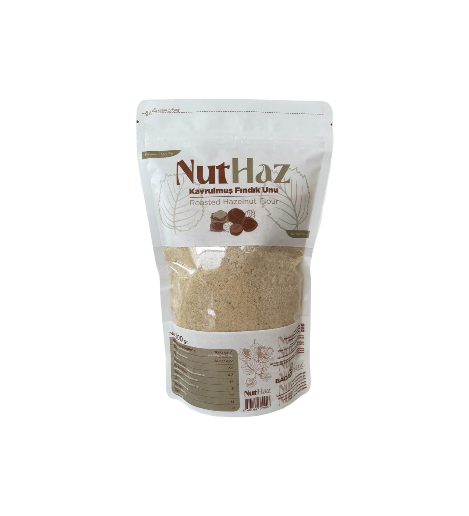 NutHaz Roasted Hazelnut Flour 500 gr Doypack Package