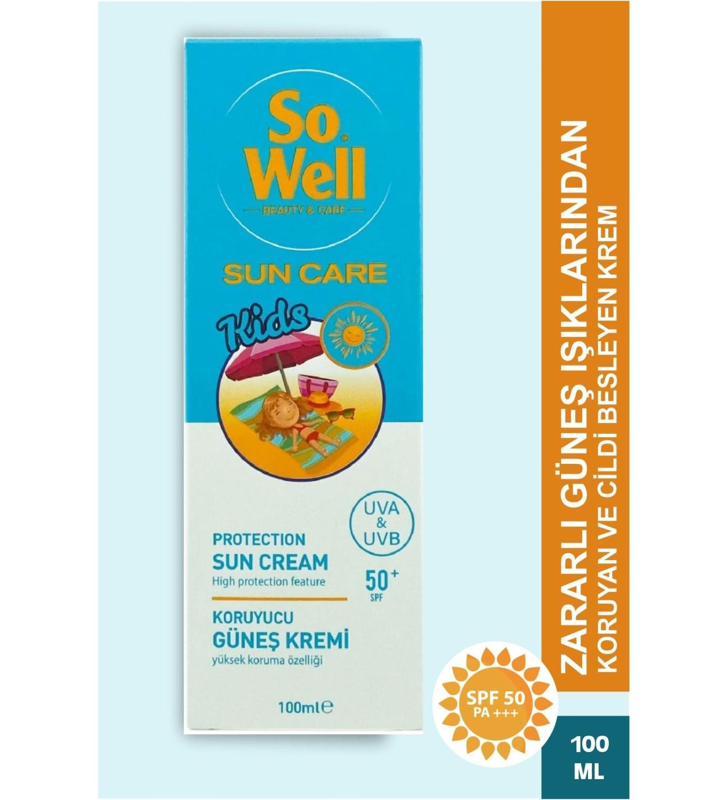 Sowell So Well Kids Sun Cream Spf 50+ Uva & Uvb 100 ml