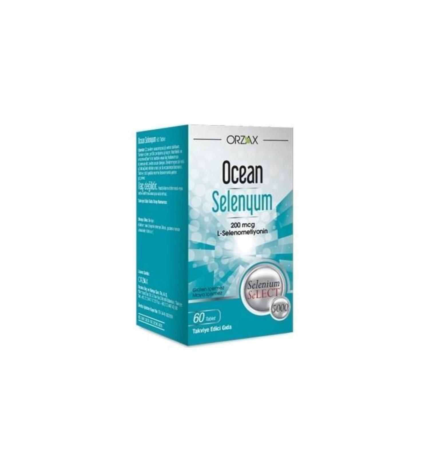 Ocean Selenium 200mcg 60 Tablets
