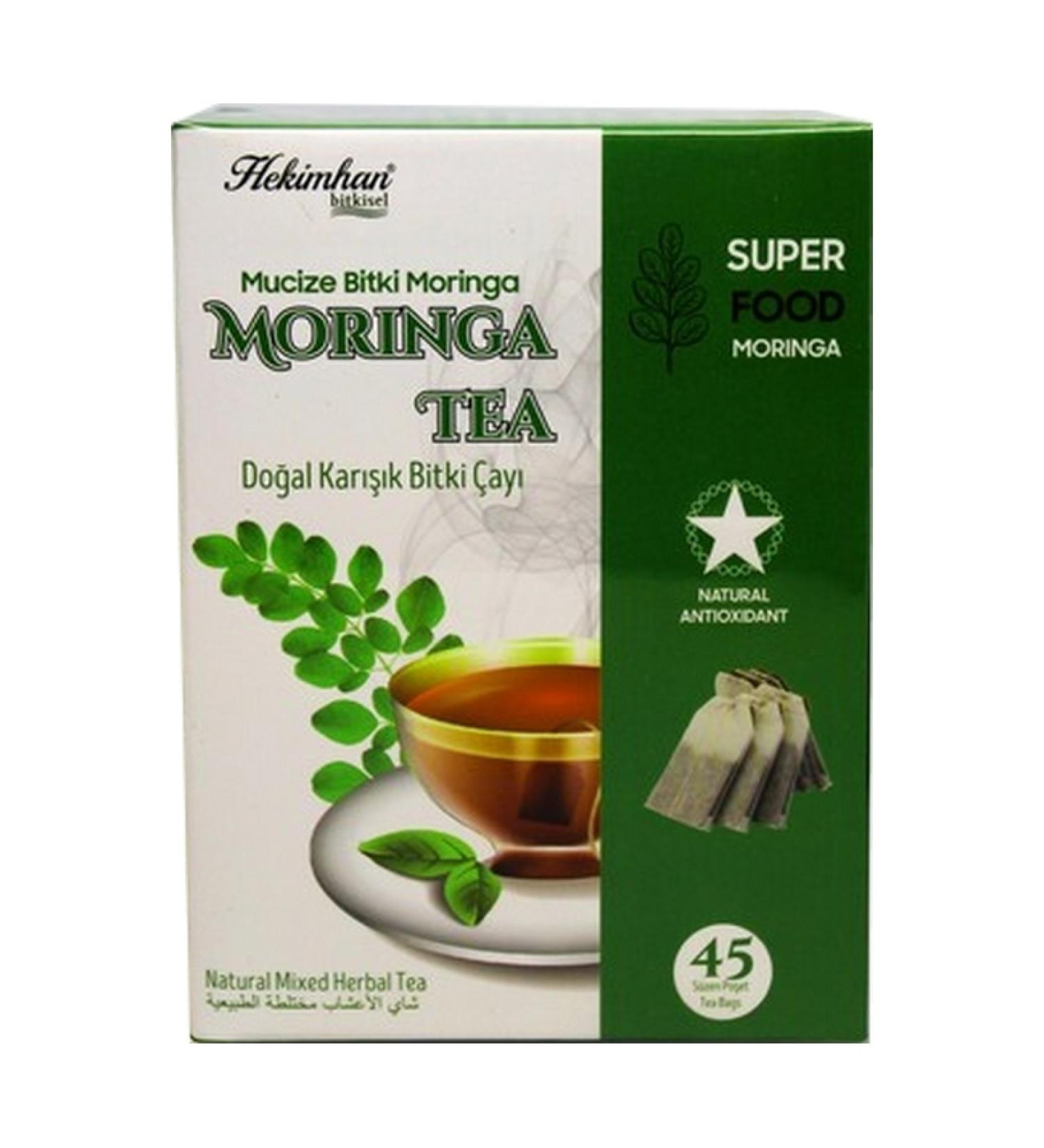 Hekimhan Moringa Tea 45 Filter Bags 2 Pieces