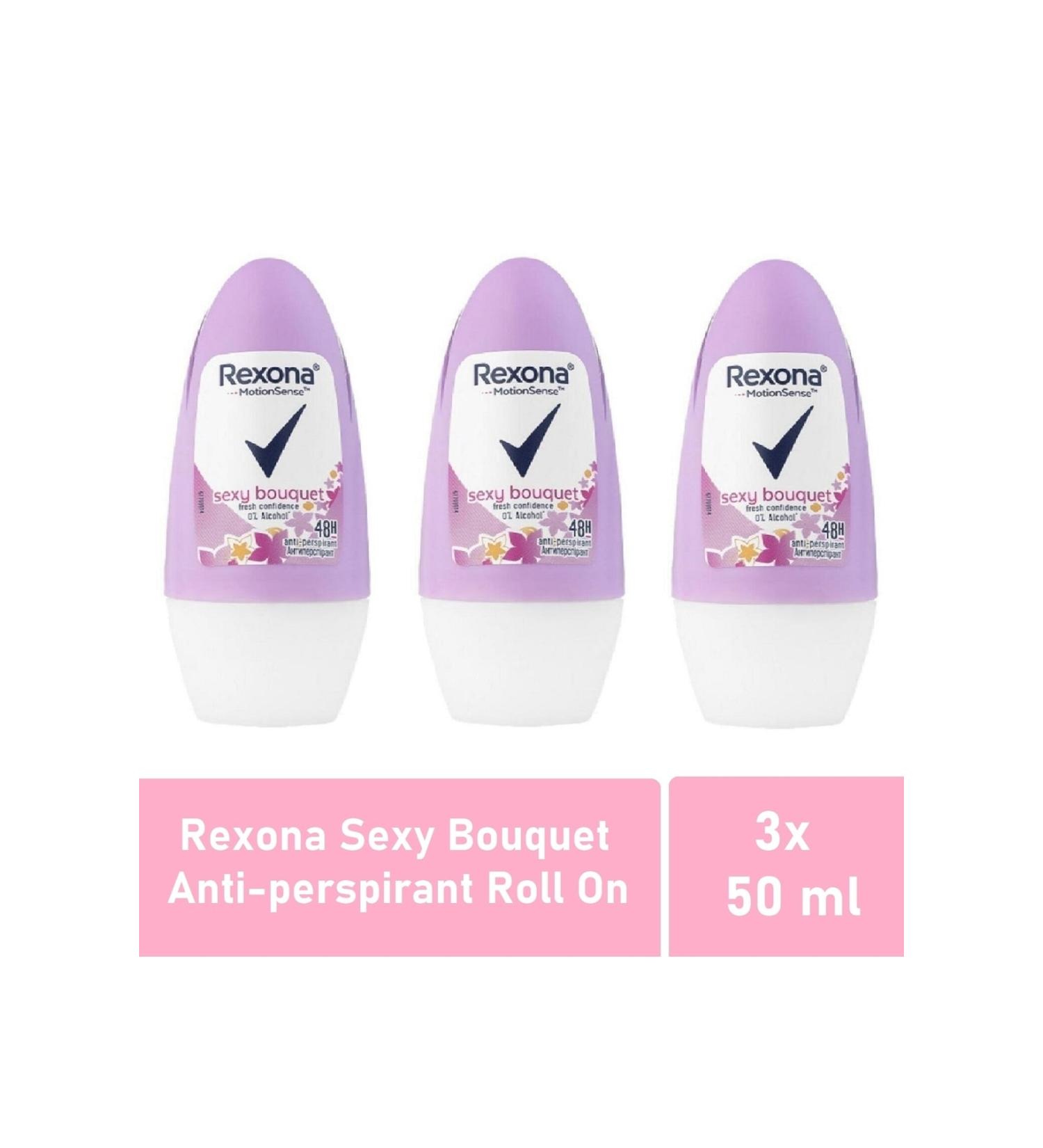 Rexona Women Roll On Sexy Bouquet 50 ml 3-pack