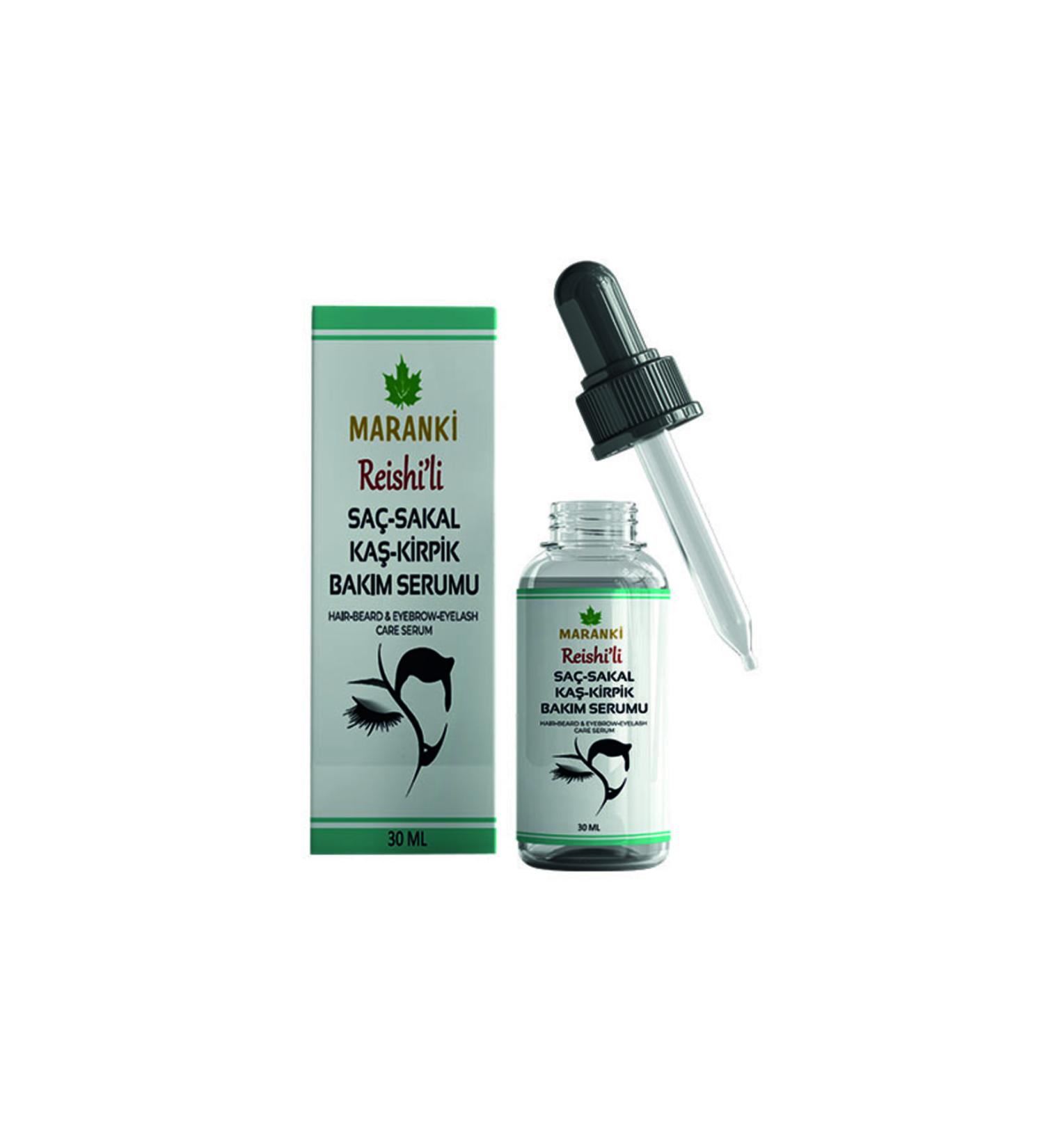 Maranki Reishi Hair Beard Eyebrow Eyelash Care Serum 30 Ml