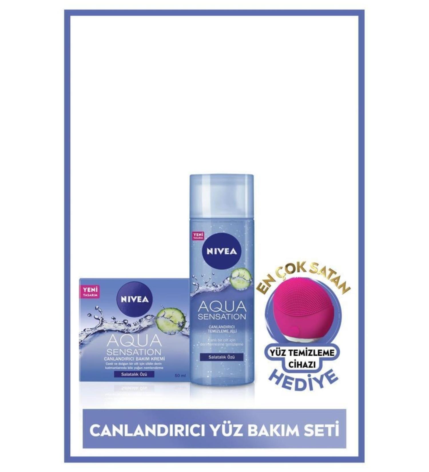 NIVEA Aqua Sensation Revitalizing Care Cream 50ml Aqua Sensation Revitalizing Cleansing Gel 200ml - Buy Online on GoSupps.com