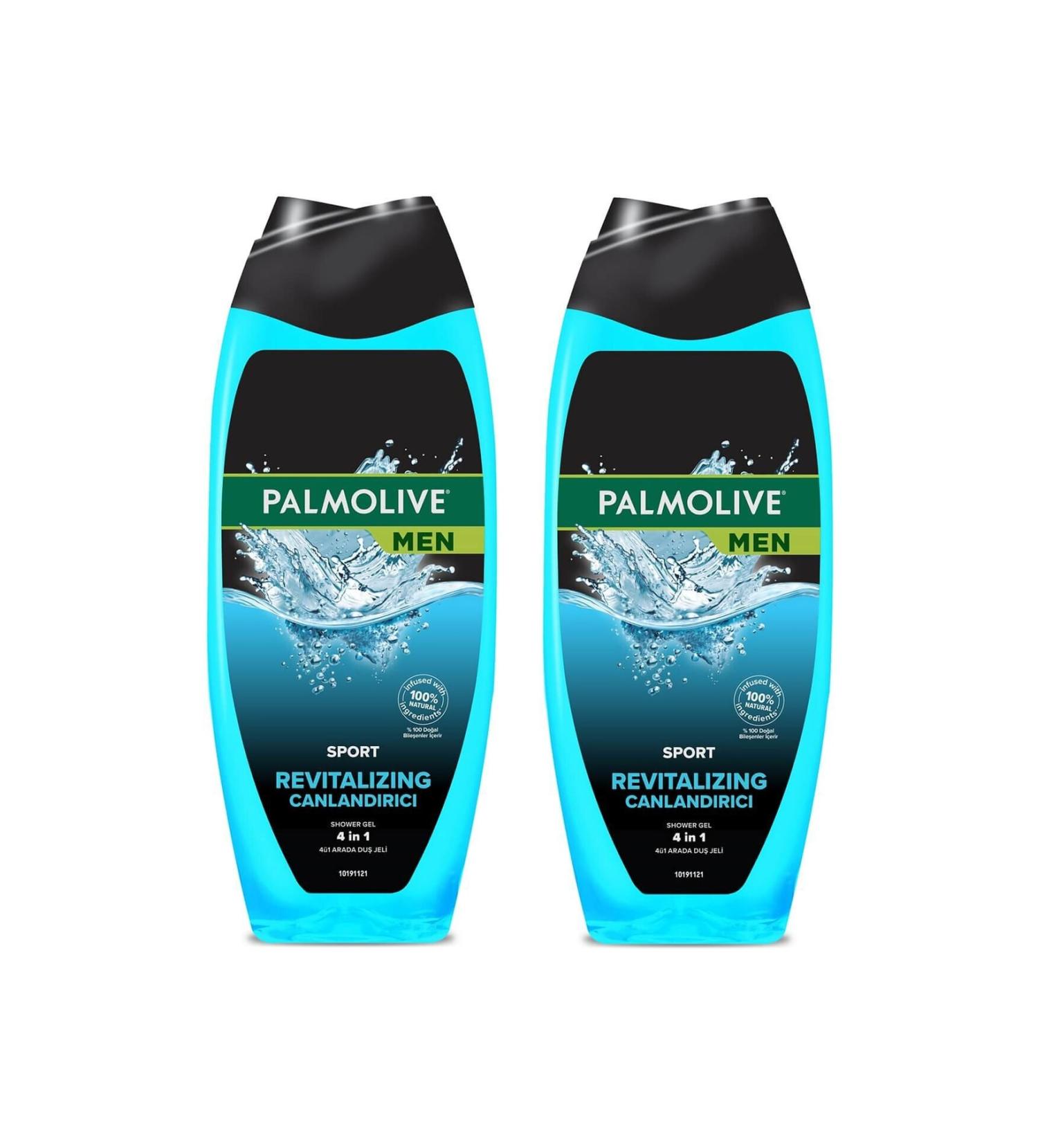 Palmolive Men Sport 4 in 1 Refreshing Shower Gel 500 Ml 2 Pieces