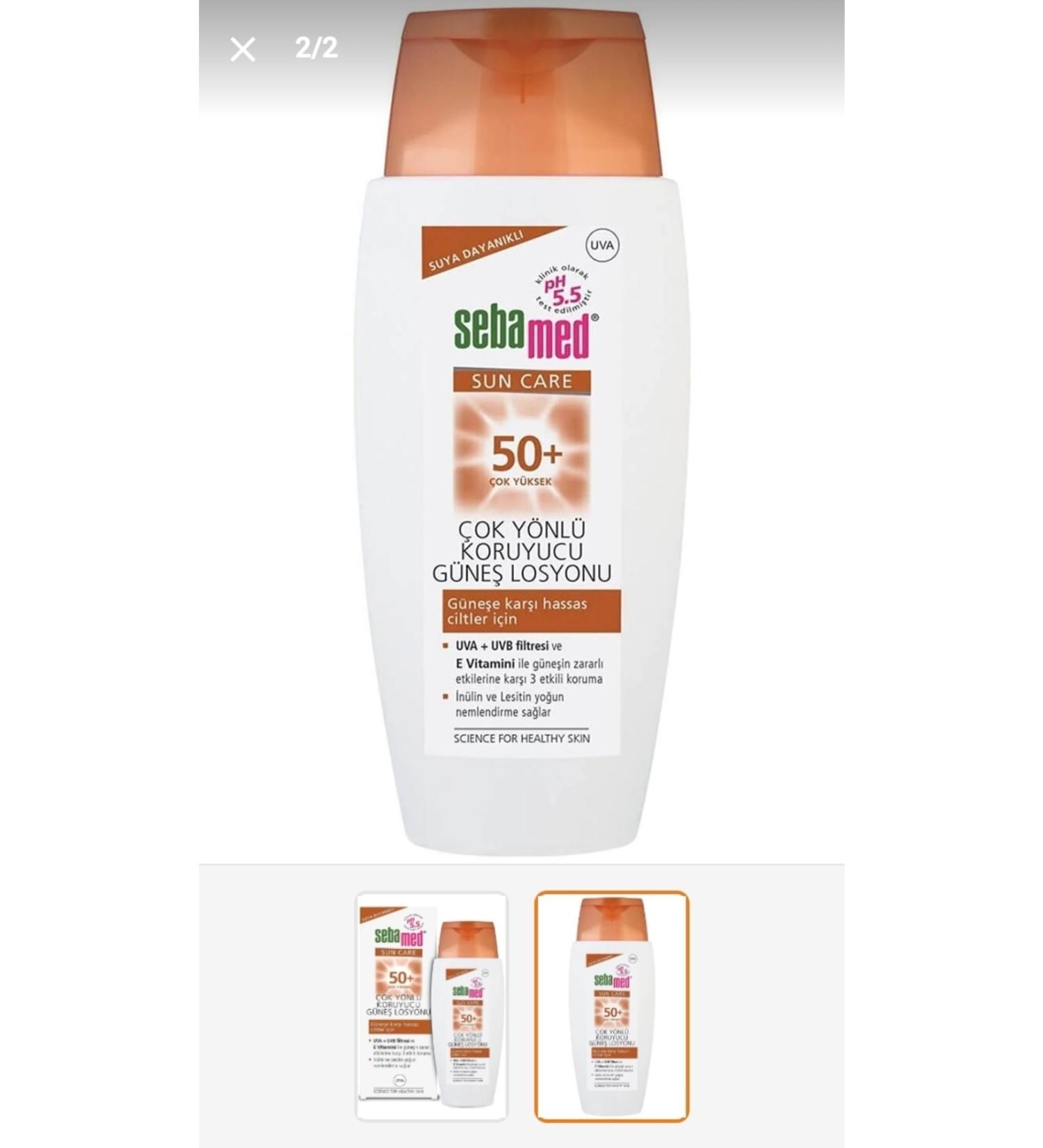 Sebamed Sun Lotion Spf 50+150 Ml Face Sun Cream