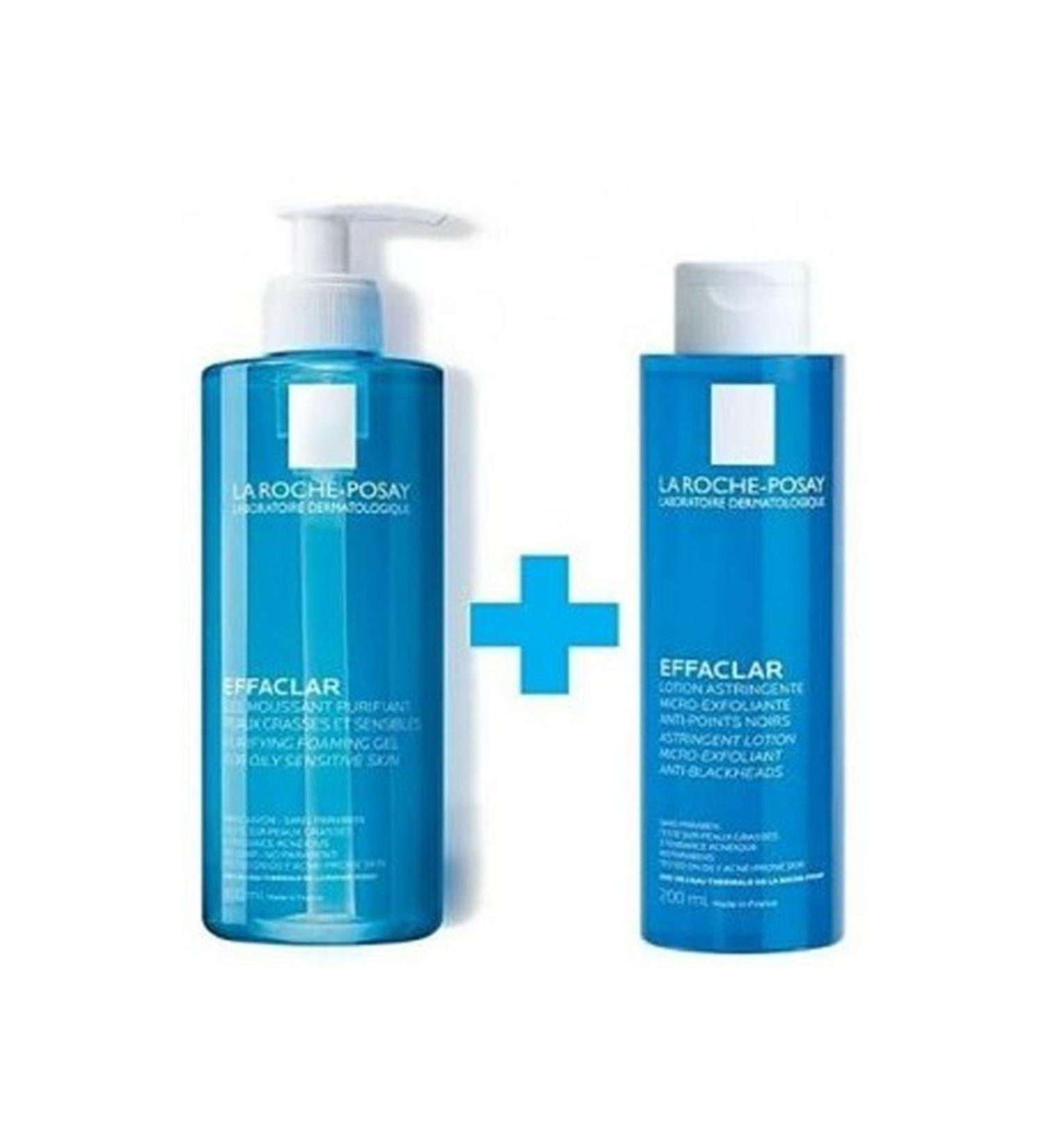 La Roche Posay Effaclar Cleansing Gel 400 Ml Effaclar Micro Peeling Tonic 200 Ml