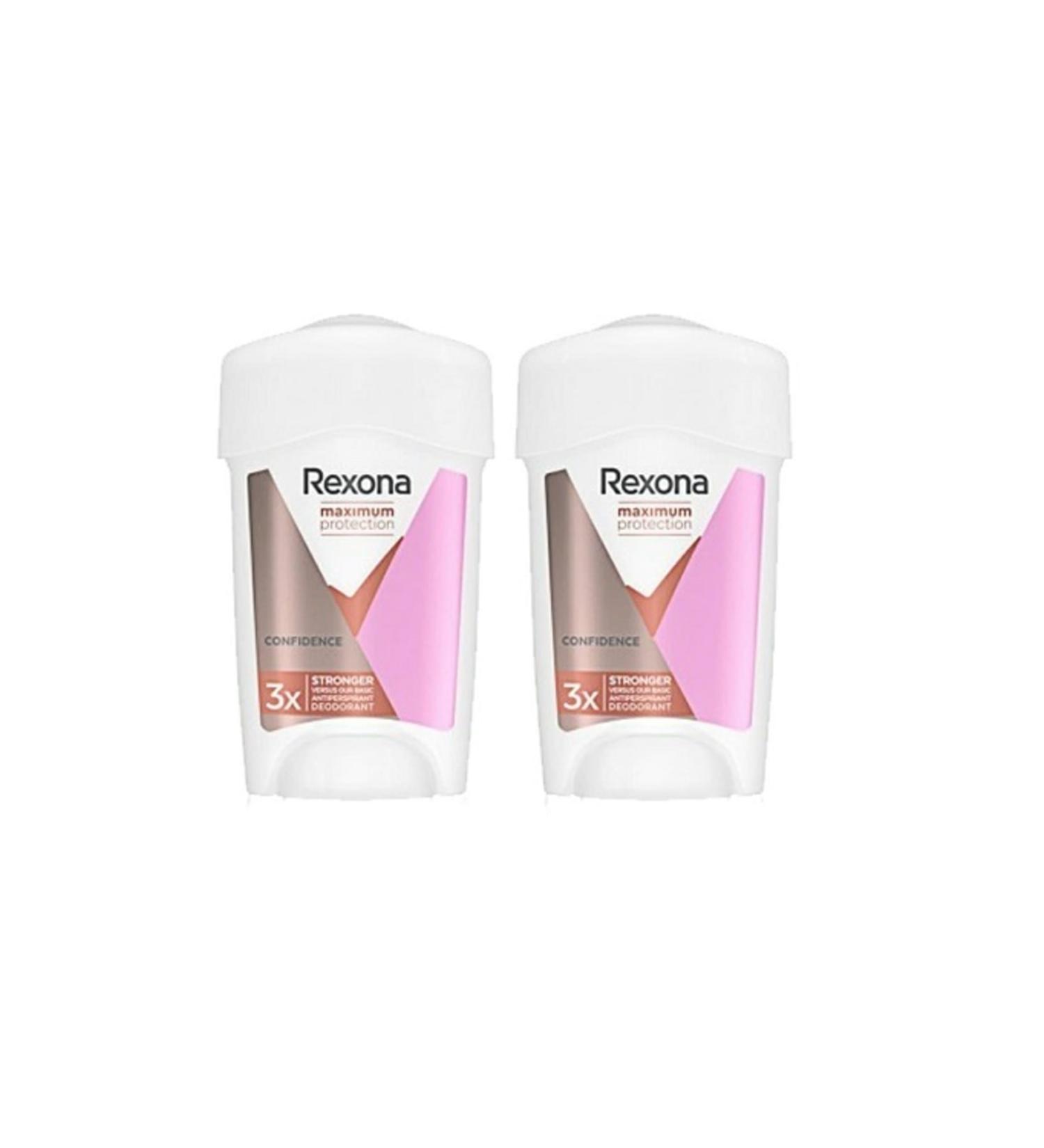 Rexona Maximum Protection Cream Confidence 96 Hours 45 Ml X 2 Pieces