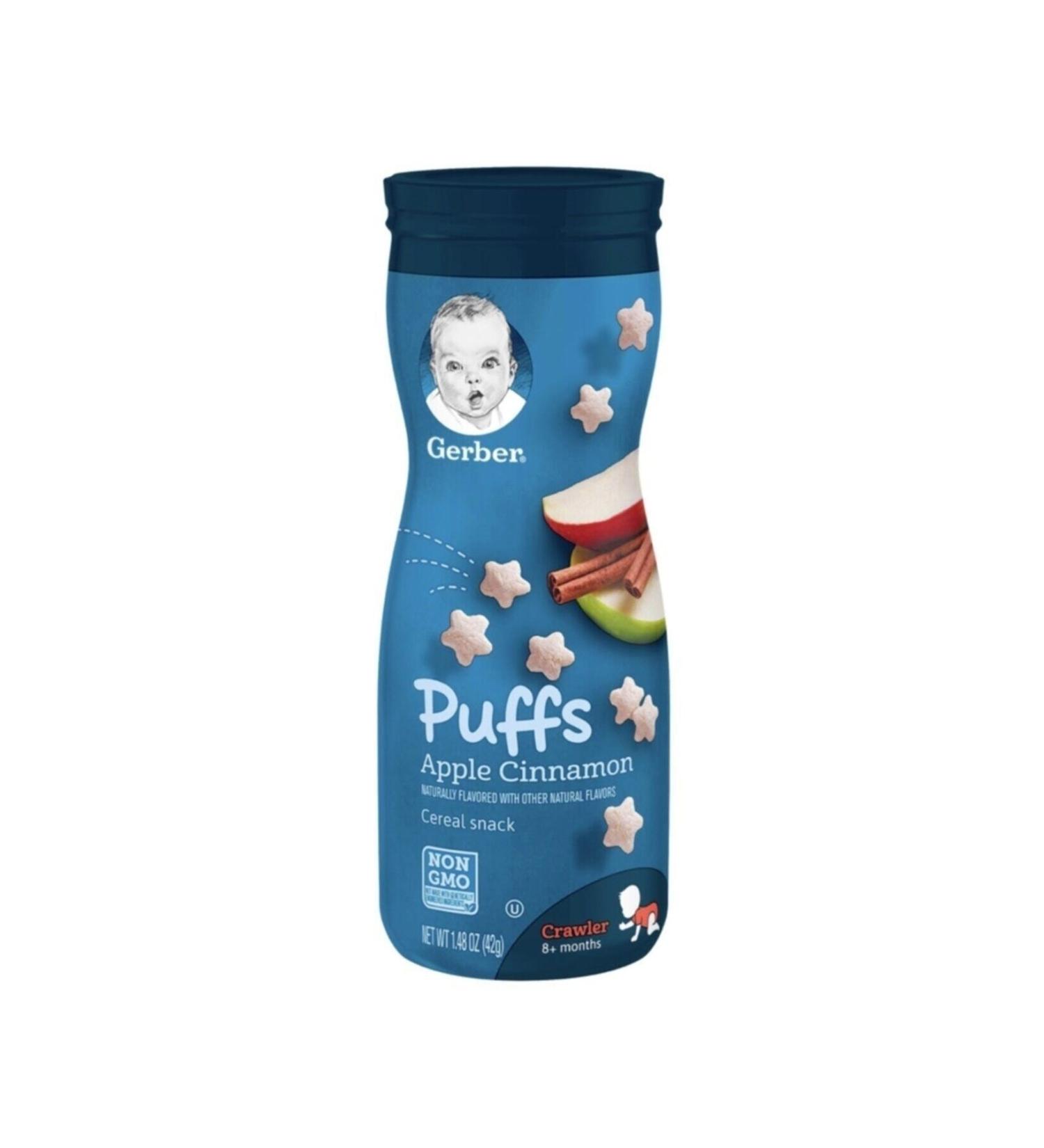 Gerber Puffs Apple Cinnamon Snack 42g