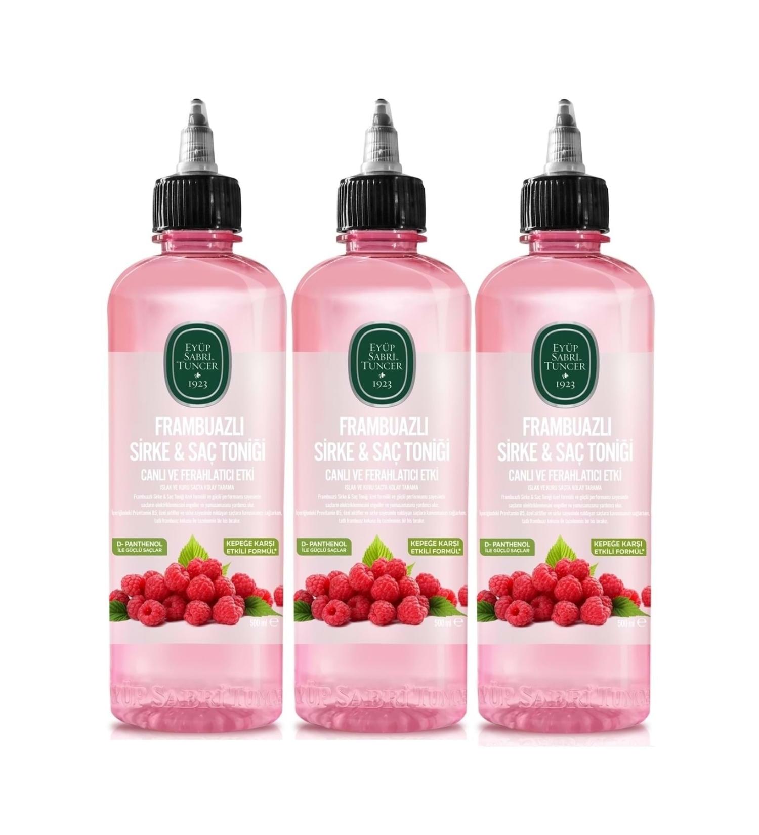 Ey p Sabri Tuncer Hair Tonic 500ml Raspberry Vinegar (Set of 3)