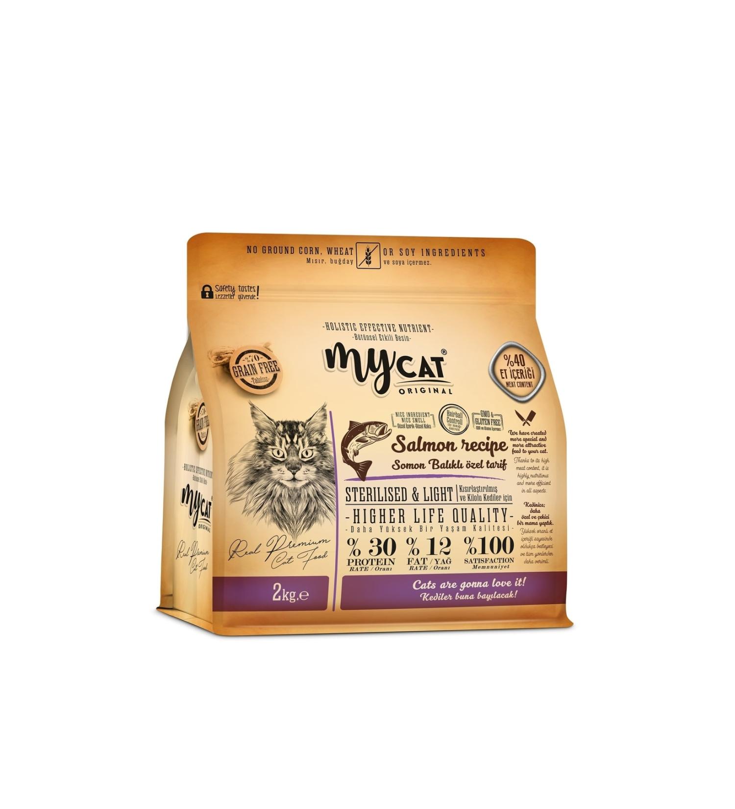 My Cat Mycat Low Grain Salmon Sterilized Cat Food 2kg