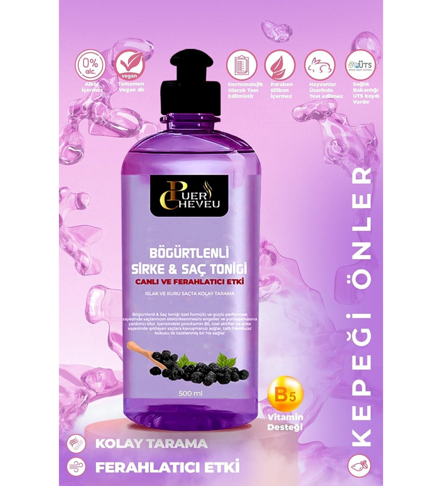 puer cheveu Blackberry Vinegar & Hair Tonic 500 ml - Buy Online on GoSupps.com