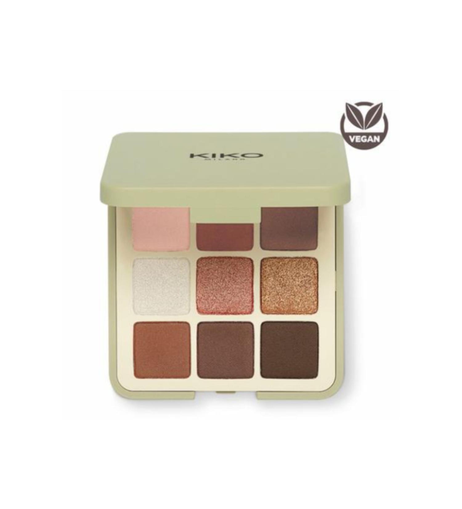 kiko milano Kiko 9-Piece Eyeshadow Palette - New Green Me Eyeshadow Palette 101 Cool Spice - Buy Online on GoSupps.com