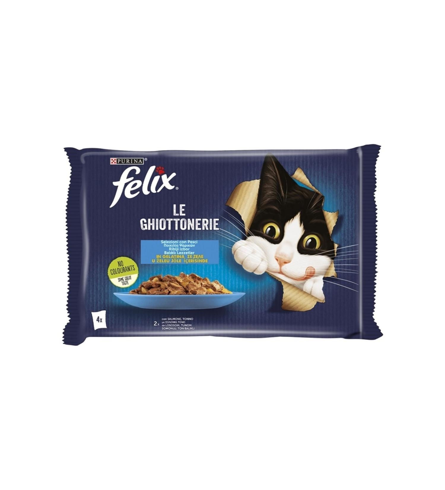 FELIX 4 Pieces Felix Salmon Tuna Wet Food 4x85g