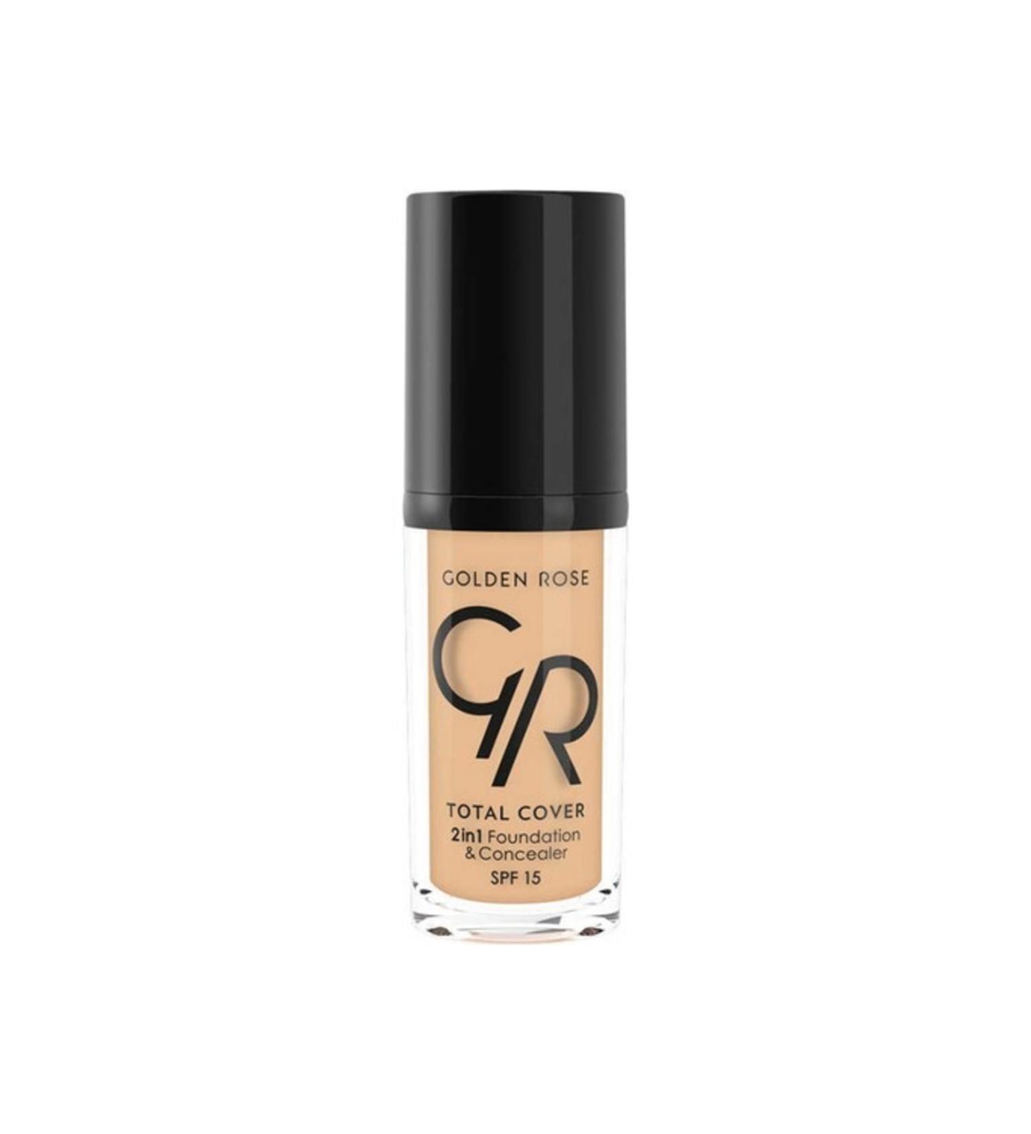 Golden Rose Gr Total Cover 2in1 Foundation&concealer - 2 in 1 Foundation and Concealer No: 22 - Buy Online on GoSupps.com