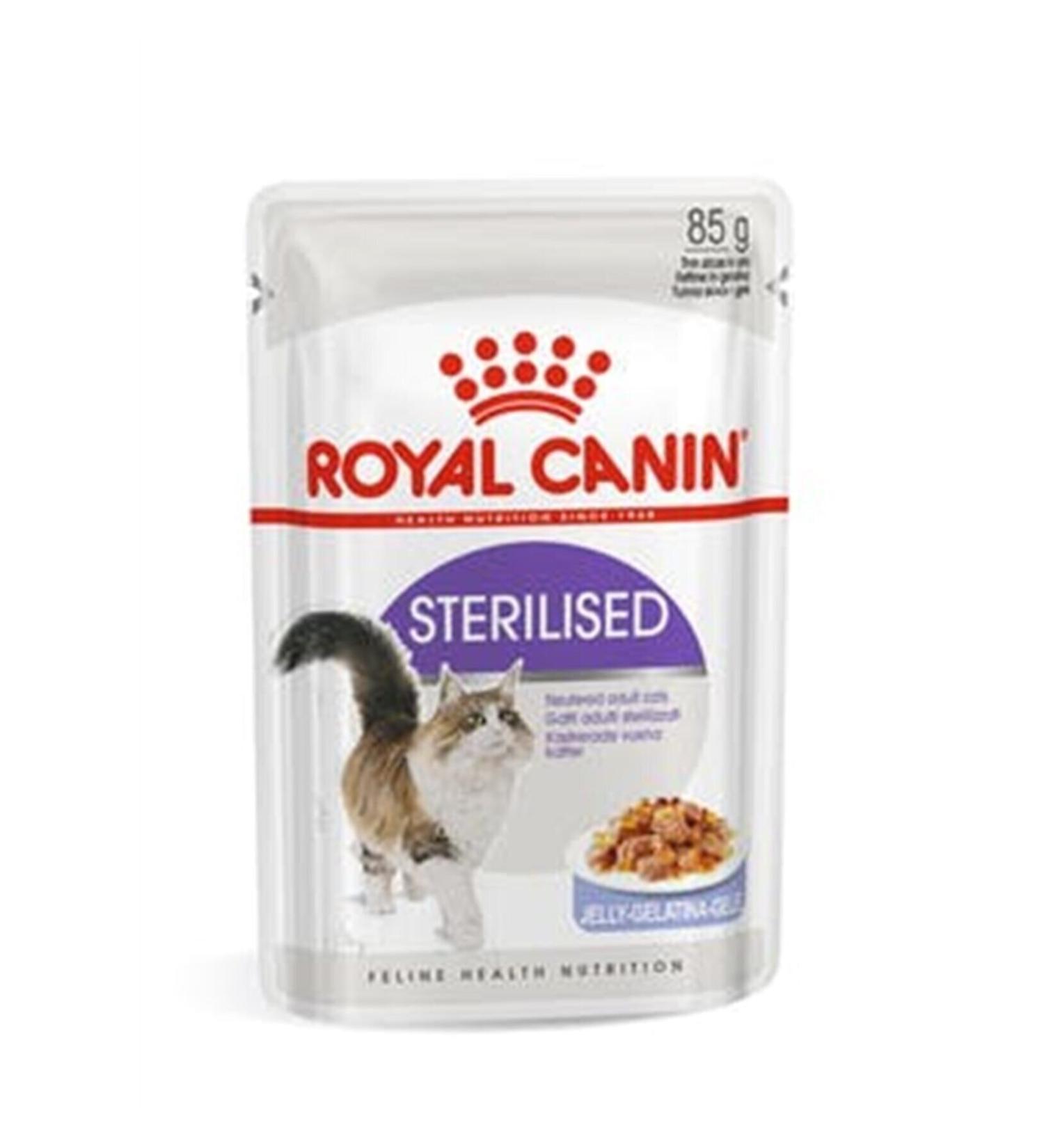 Royal Canin Sterilized Jelly Neutered Cat Pouch Wet Food 85 Gr X 12 Pieces