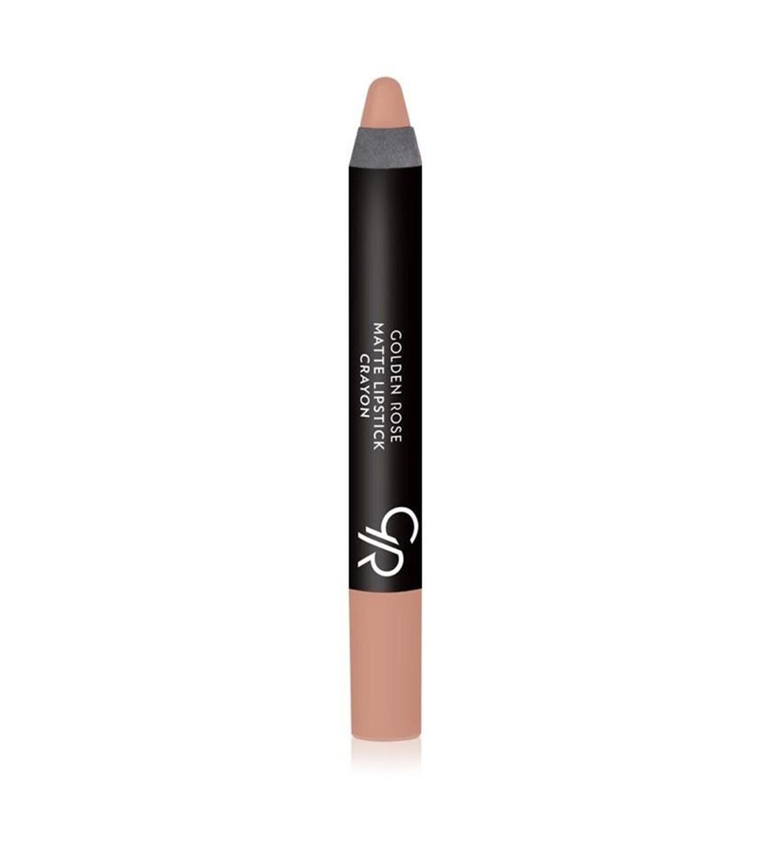 Golden Rose Matte Pencil Lipstick - Matte Lipstick Crayon No: 15