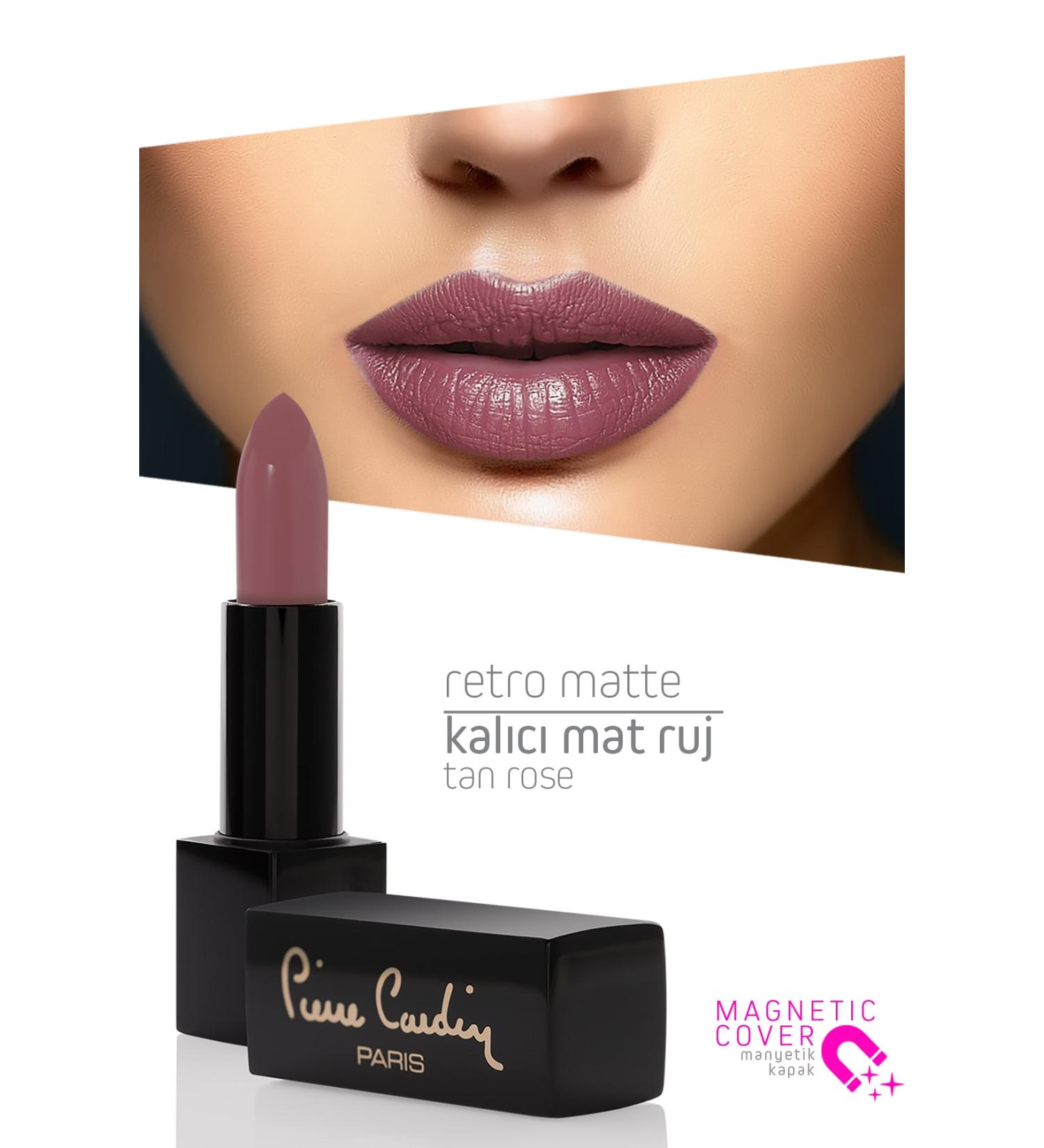 Pierre Cardin Retro Matte Lipstick - Tan Rose - 138