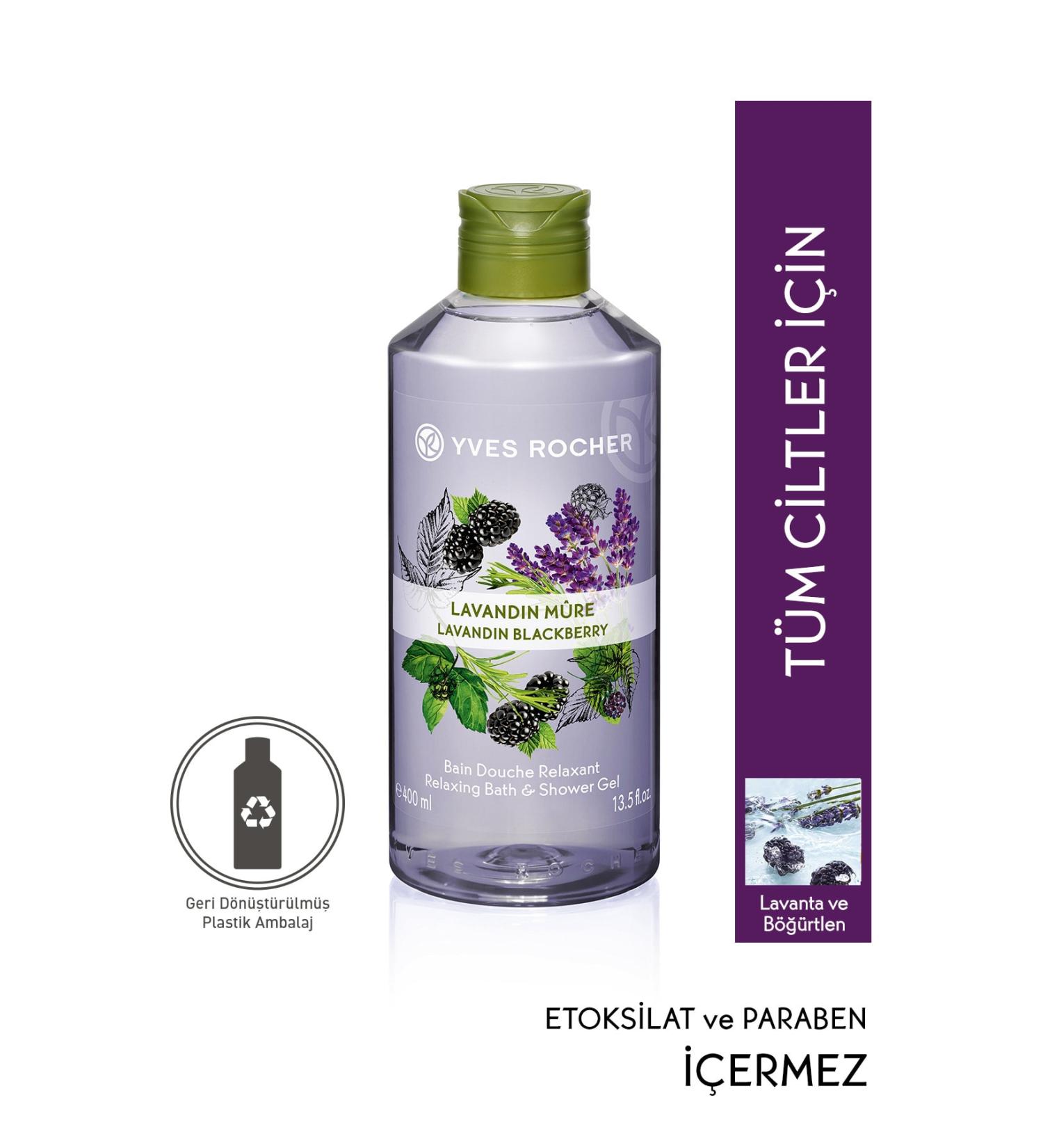 Yves Rocher Shower Gel - Lavender Blackberry - 400ml