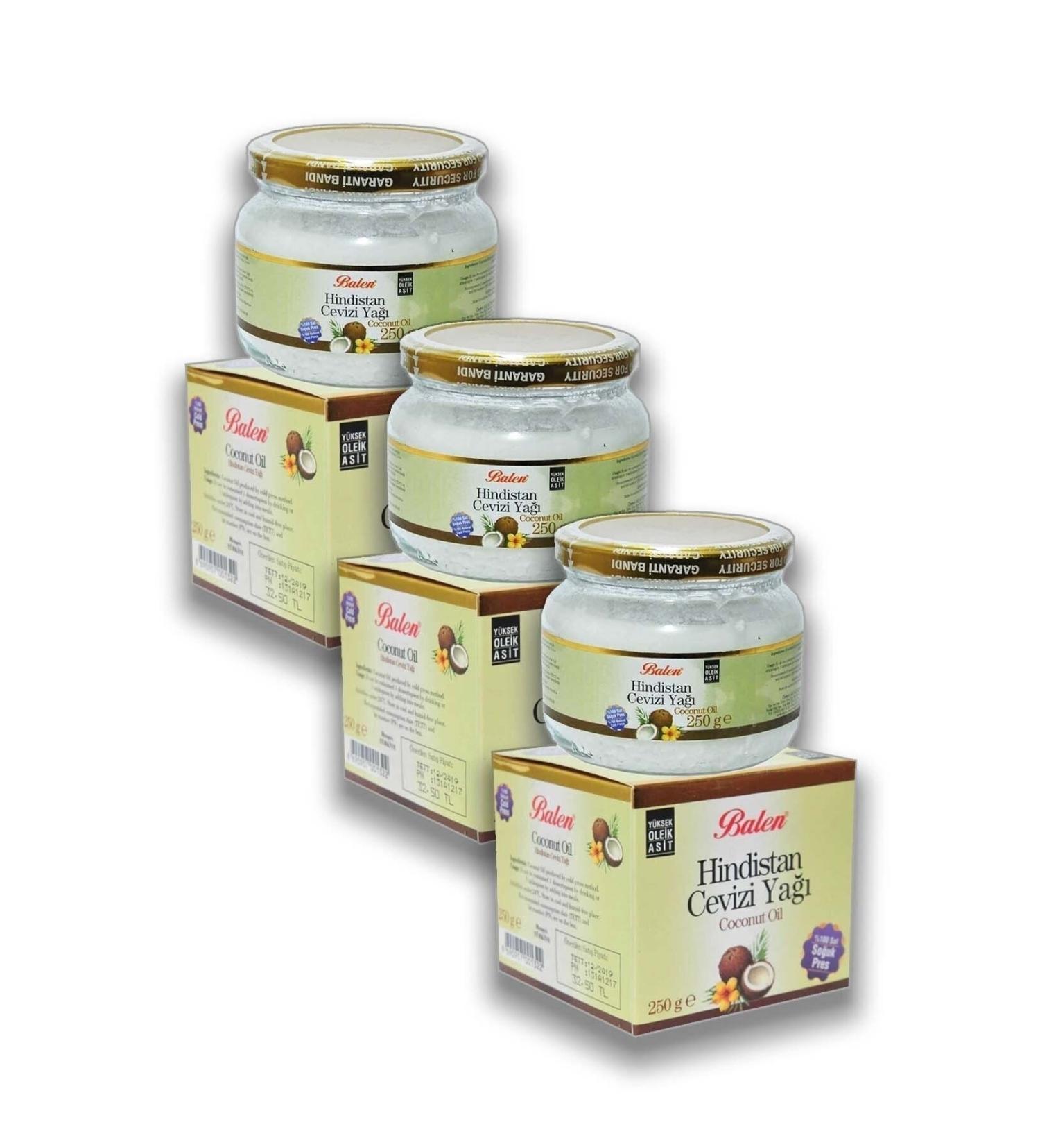 Balen Coconut Oil Cold Press 250gr * 3 Pieces Gimdes Certified