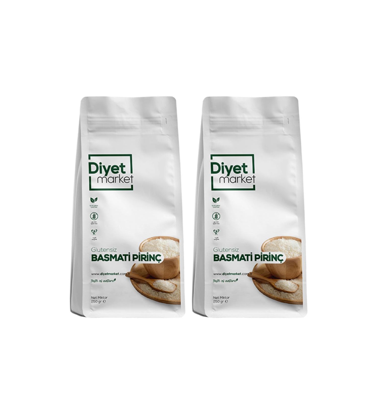 D YET MARKET Gluten Free Basmati Rice 250gr 2-Pack Advantage Package