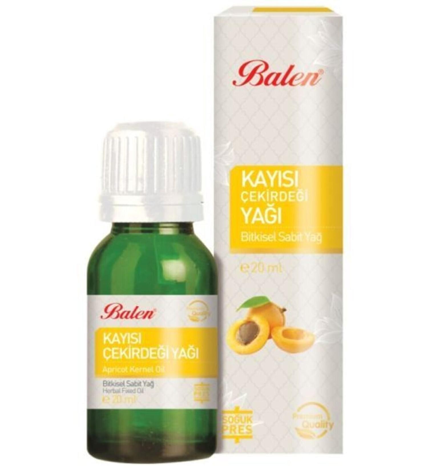 Balen Apricot Kernel Oil 20ml Cold Press Gimdes Certified