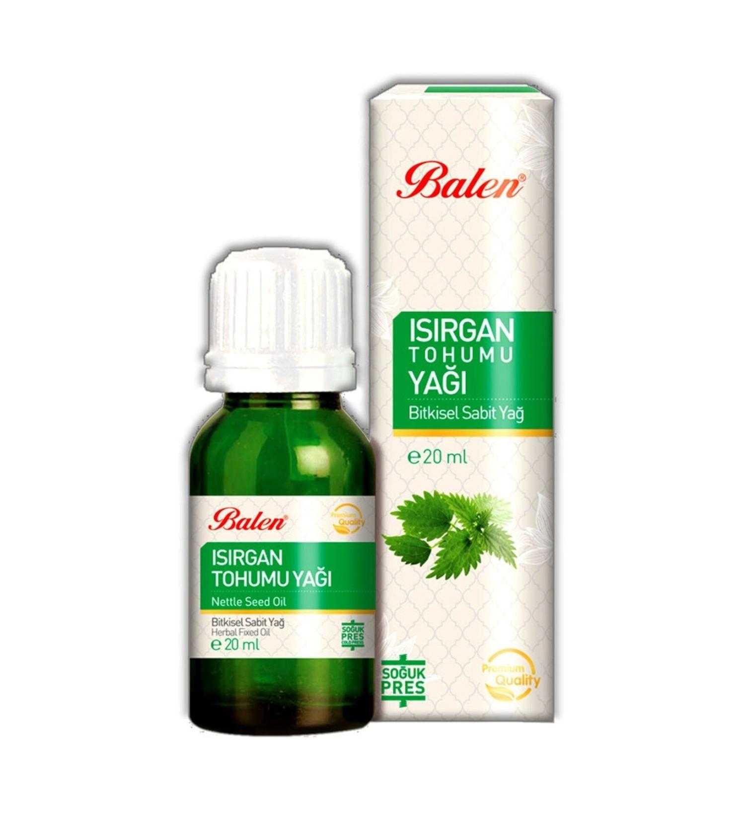 Balen Nettle Seed Oil 20ml Cold Press Gimdes Certified