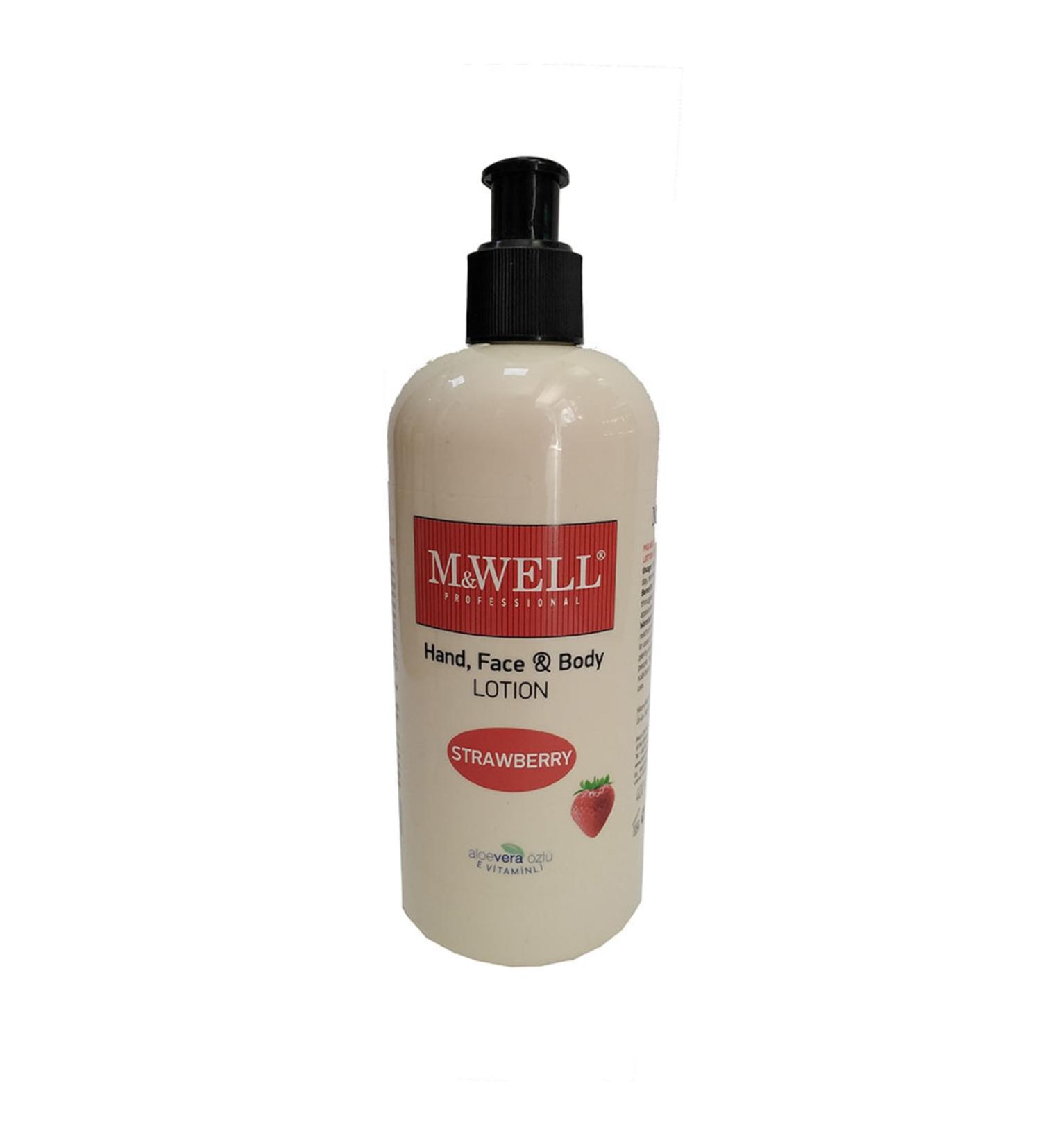 M&well Hand and Body Lotion Strawberry 400 Ml