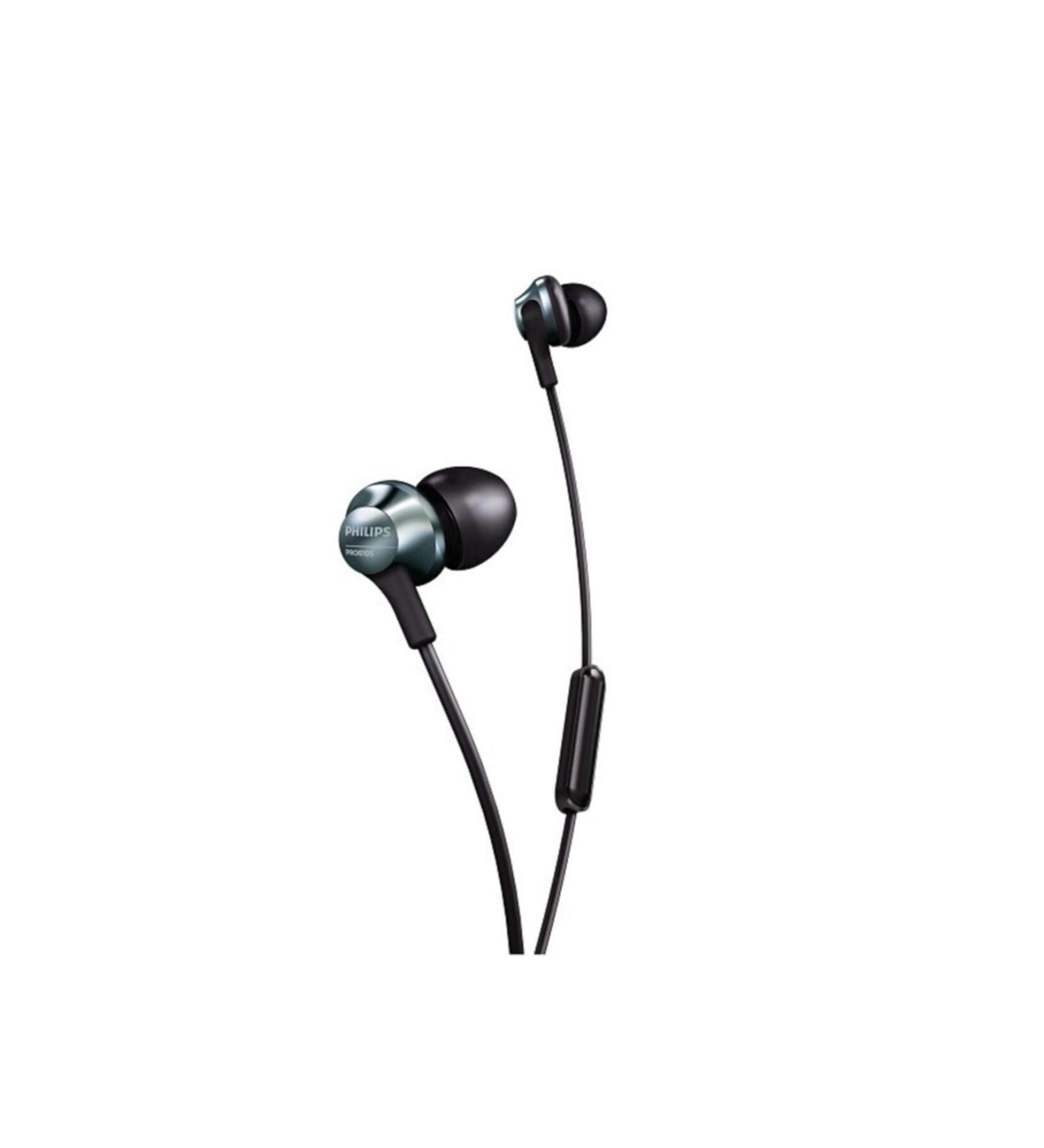 Philips Wired In-Ear Headphones with Microphone Black Pro6105bk/00