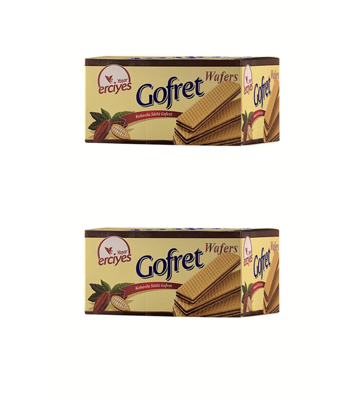 Ya ar Erciyes Cocoa Flavored Milk Wafer 480 Gr * 2 ( 2 Pack )