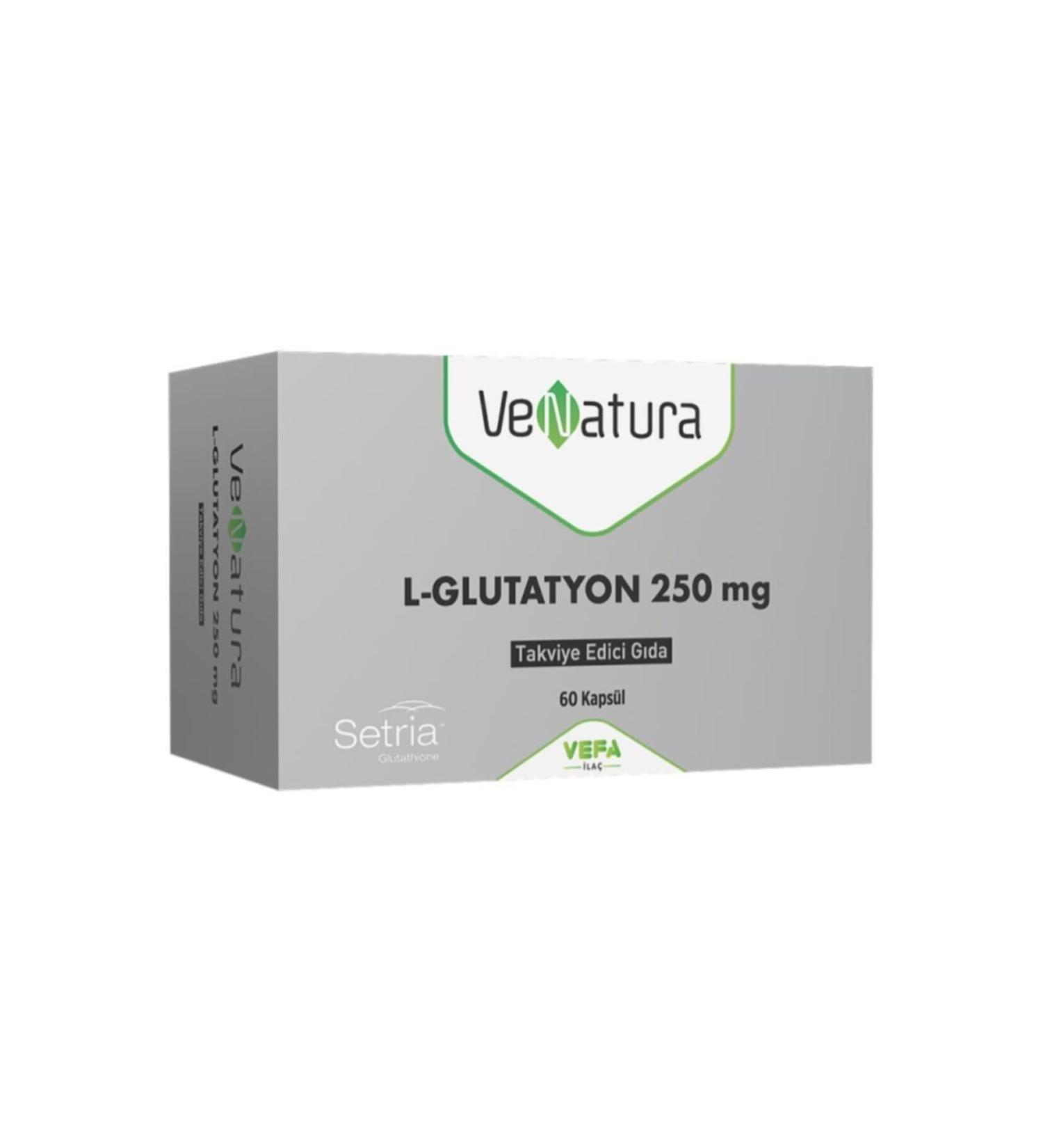 Venatura L-glutathione 250mg 60 Capsules